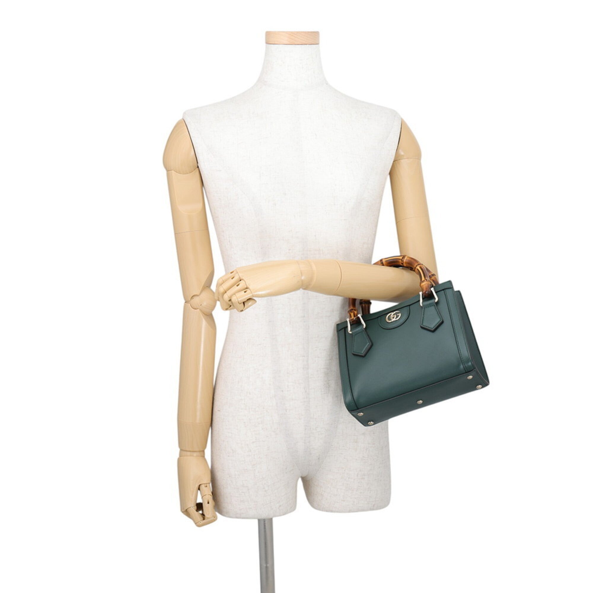 Gucci Green Leather Handbag (Pre-Owned)