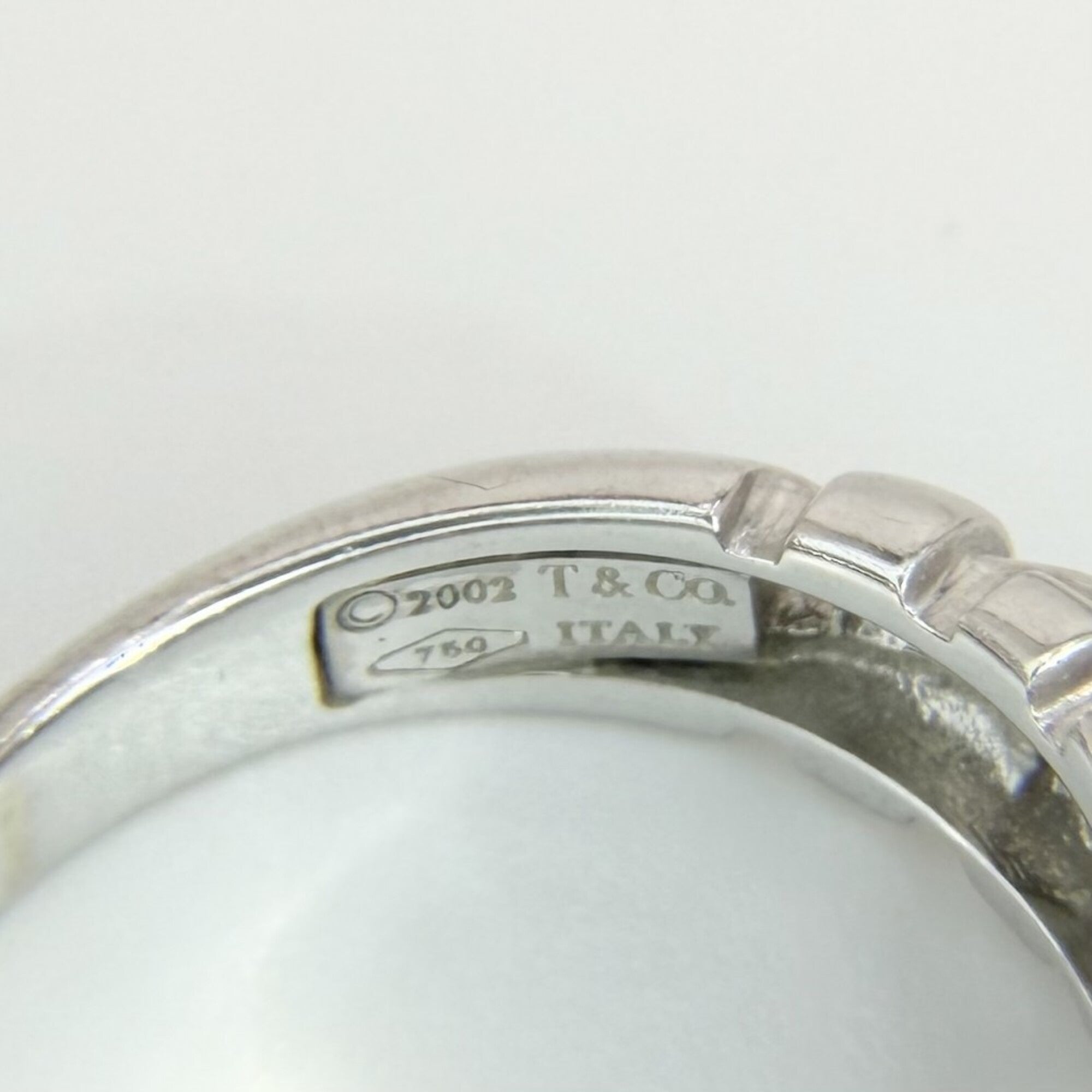 Tiffany White Gold (18K) Band Ring (Pre-Owned)