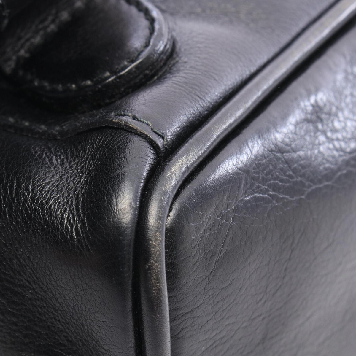 Gucci Black Leather Backpack (Pre-Owned)