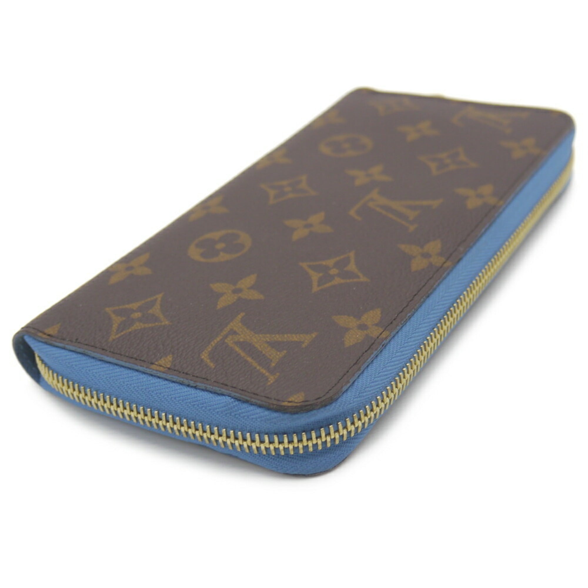 Louis Vuitton Blue Blue Jean Monogram Monogram Canvas Long Wallet (Bi-Fold) (Pre-Owned)