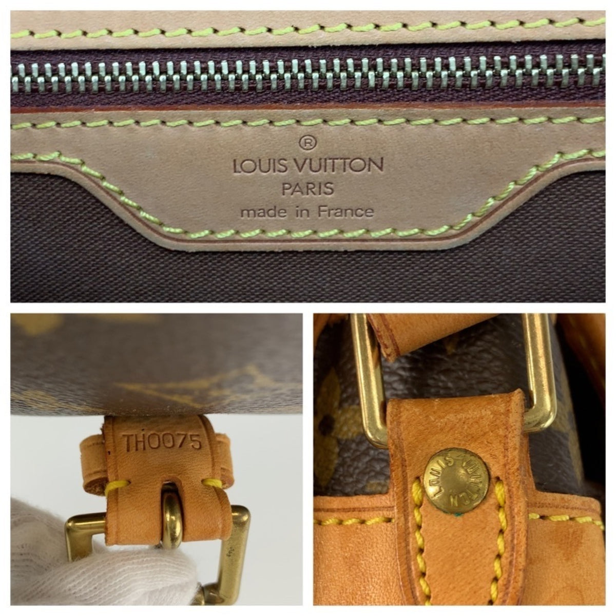Louis Vuitton Brown Pvc Leather Messenger Bag Shoulder Bag (Pre-Owned)