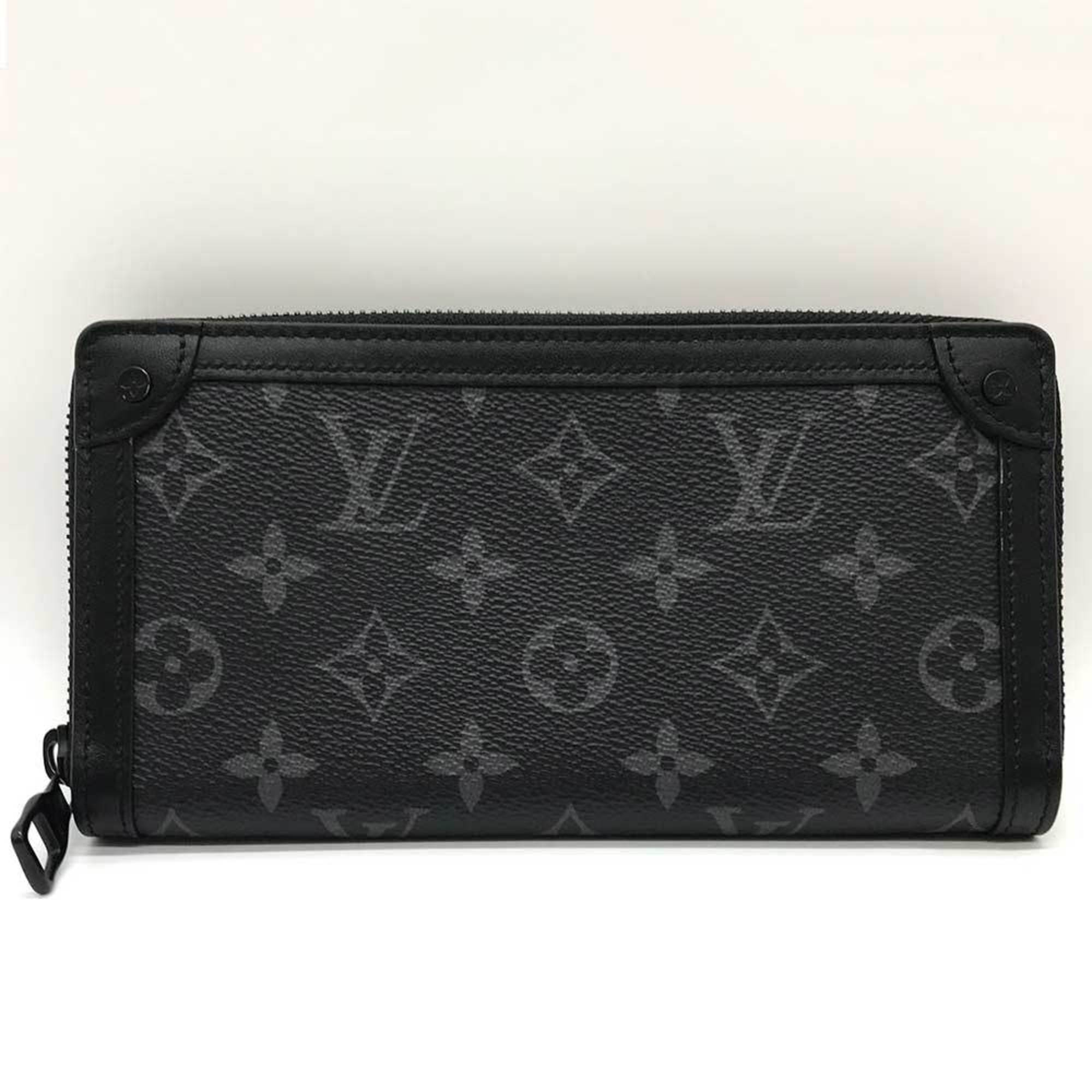 Louis Vuitton Black Monogram Eclipse Monogram Eclipse Long Wallet (Bi-Fold) (Pre-Owned)