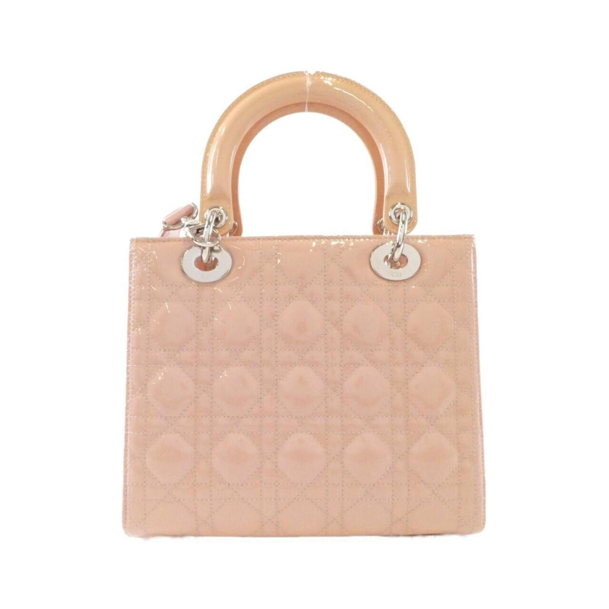 Christian Dior Beige Pink Leather Handbag (Pre-Owned)