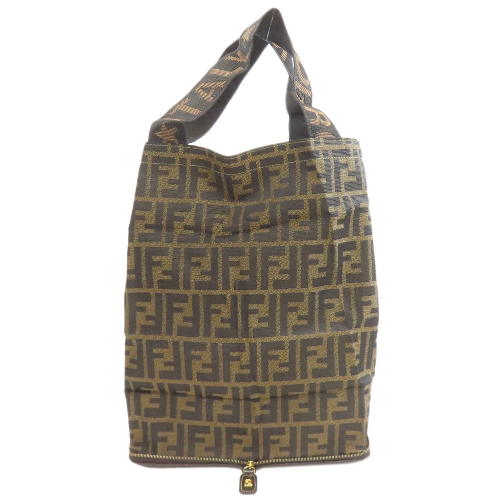 Fendi Brown Canvas Eco-Bag Tote Bag (Pre-Owned)