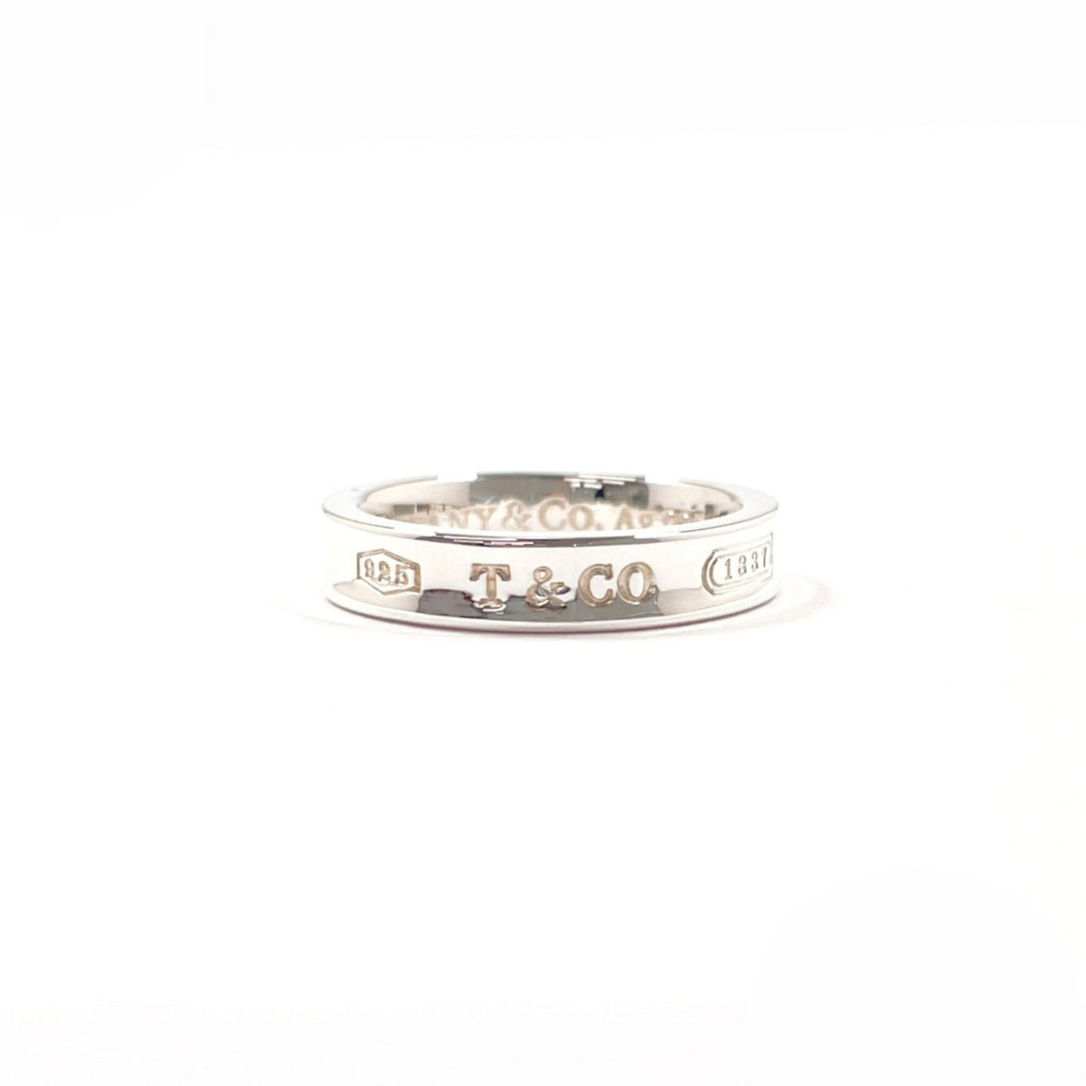 Tiffany Silver Silver 925 Band Ring (Pre-Owned)