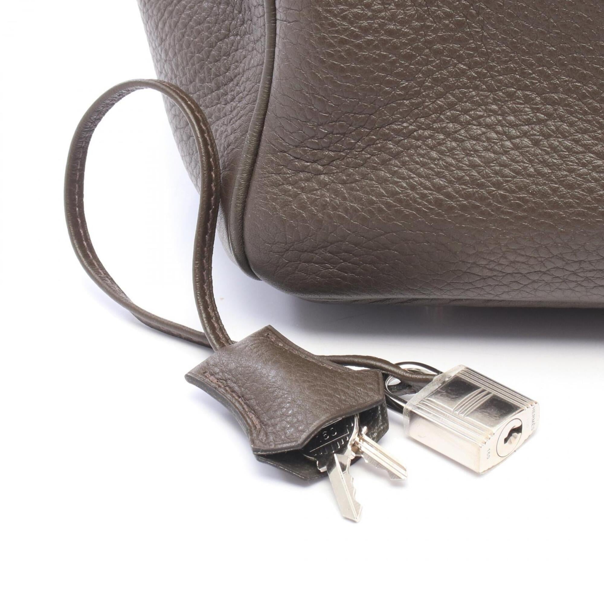 Hermes Gray Togo Leather Handbag (Pre-Owned)