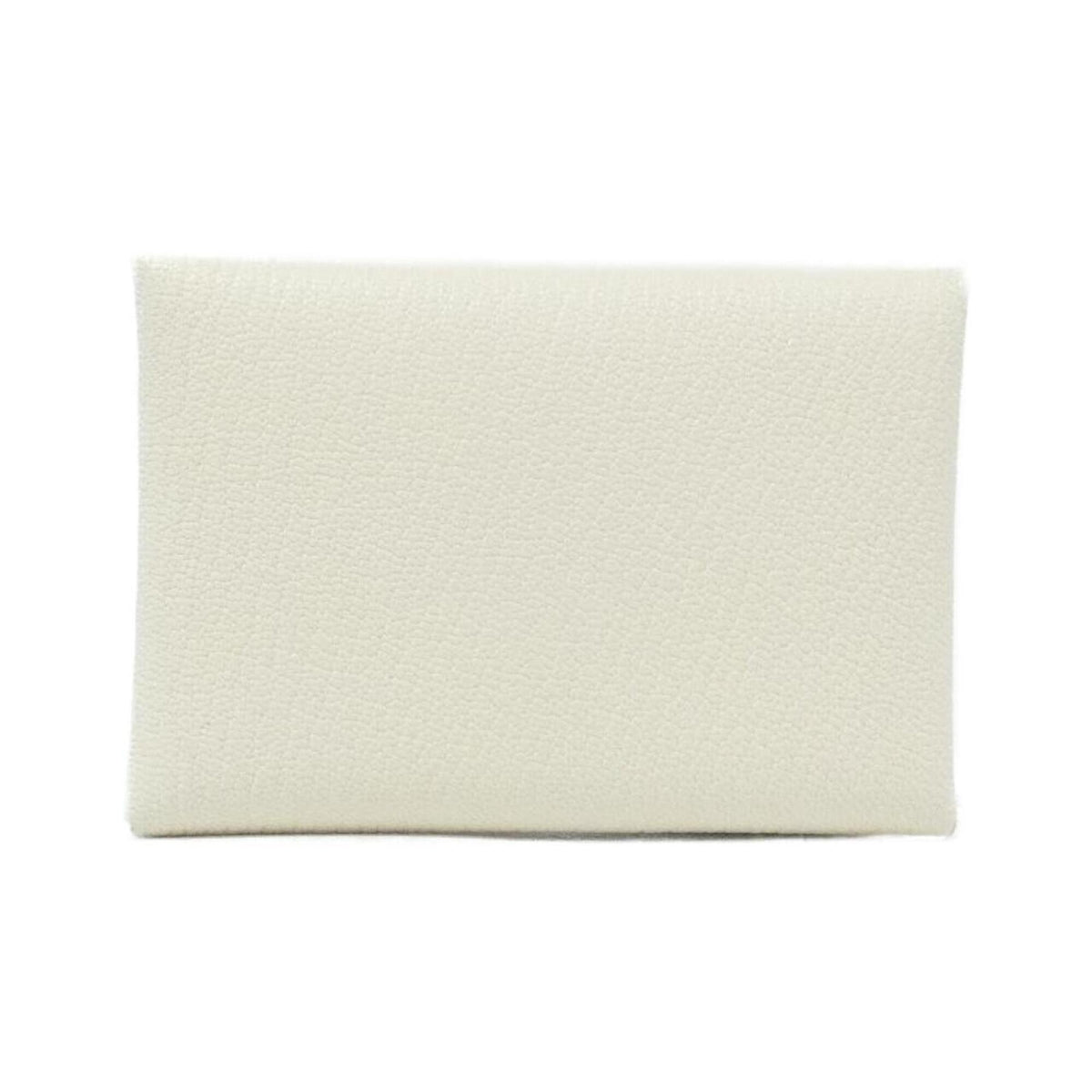 Hermes White Chevre Leather Coin Purse/Coin Case (Pre-Owned)