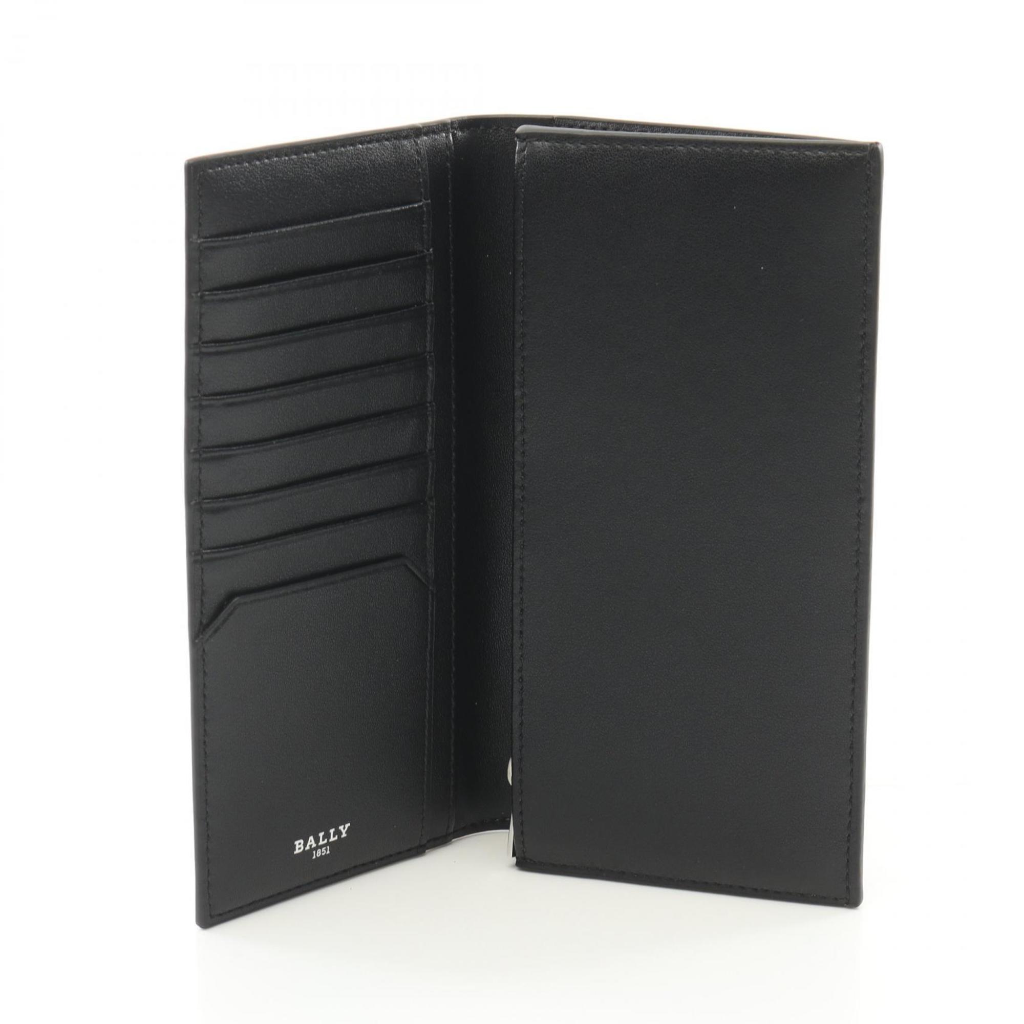 Bally Black Leather Long Wallet (Bi-Fold) (Pre-Owned)