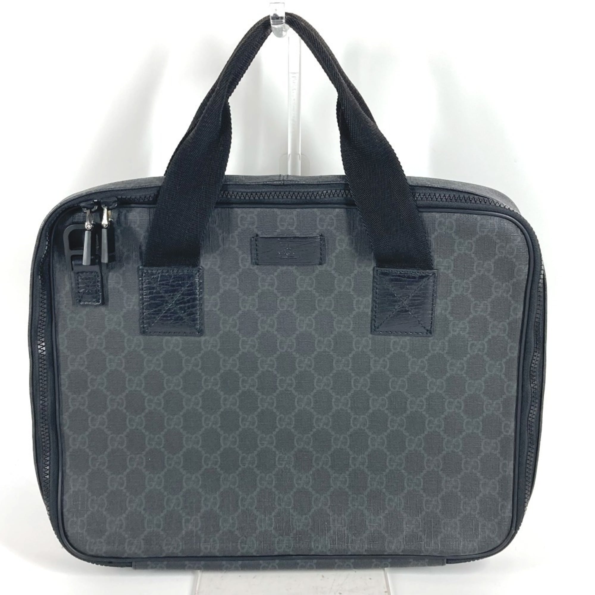 Gucci Black Gg Supreme Handbag Tote Bag (Pre-Owned)