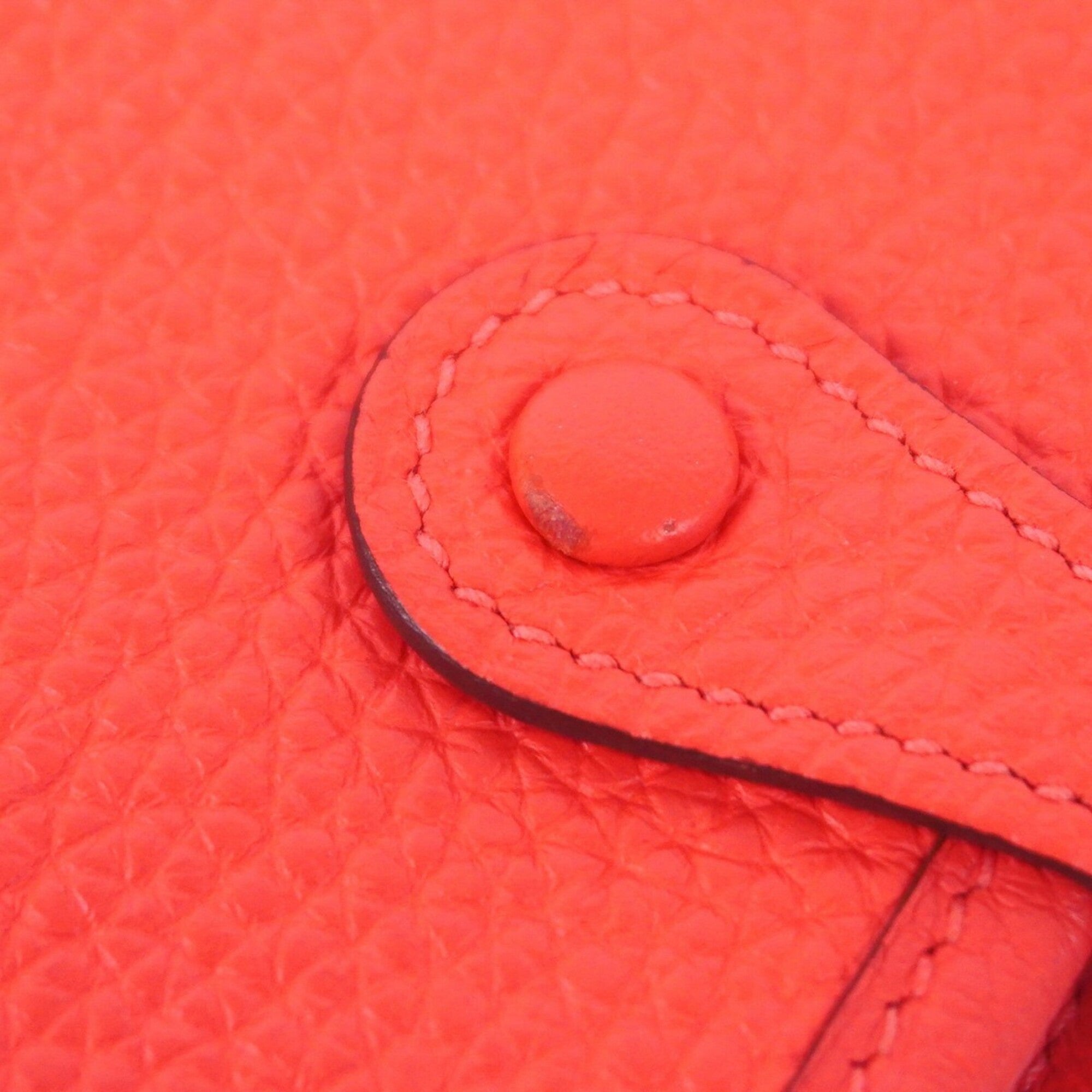Hermes Pink Taurillon Clemence Leather Shoulder Bag (Pre-Owned)