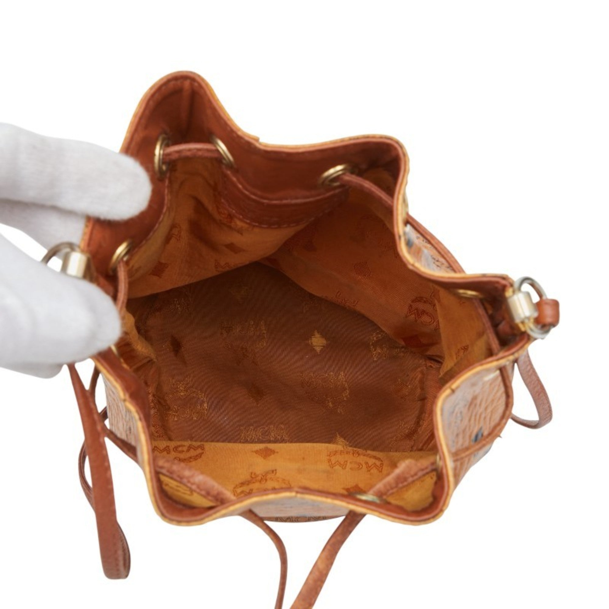 Mcm Brown Pvc Leather Shoulder Bag (Pre-Owned)