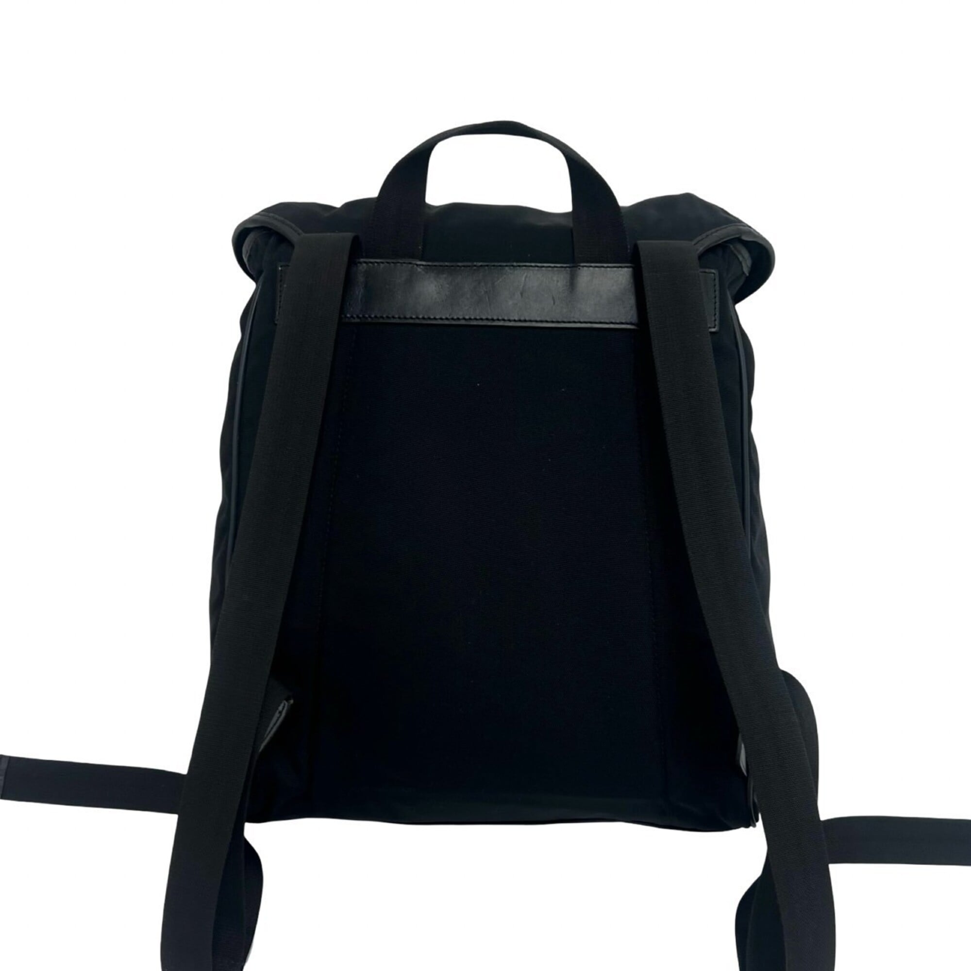 Gucci Black Nylon Leather Backpack (Pre-Owned)
