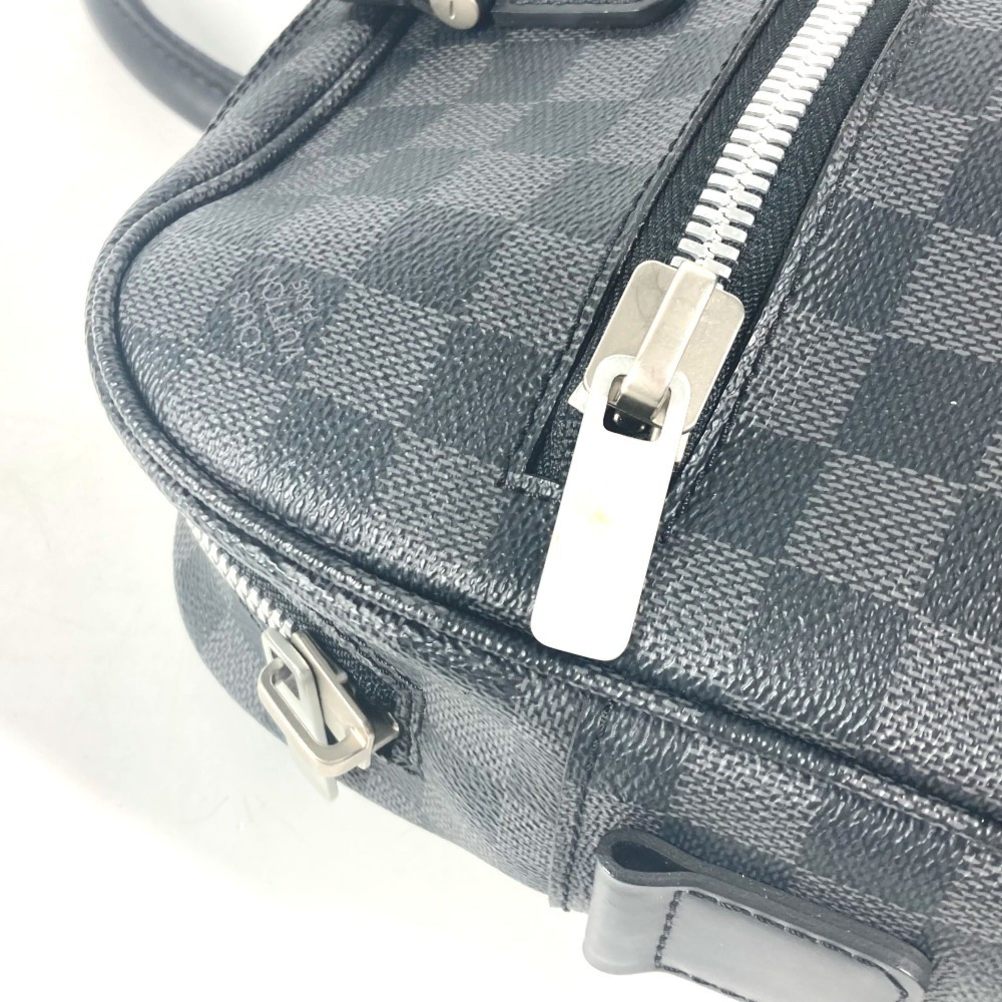 Louis Vuitton Black Damier Graphite Handbag Tote Bag (Pre-Owned)