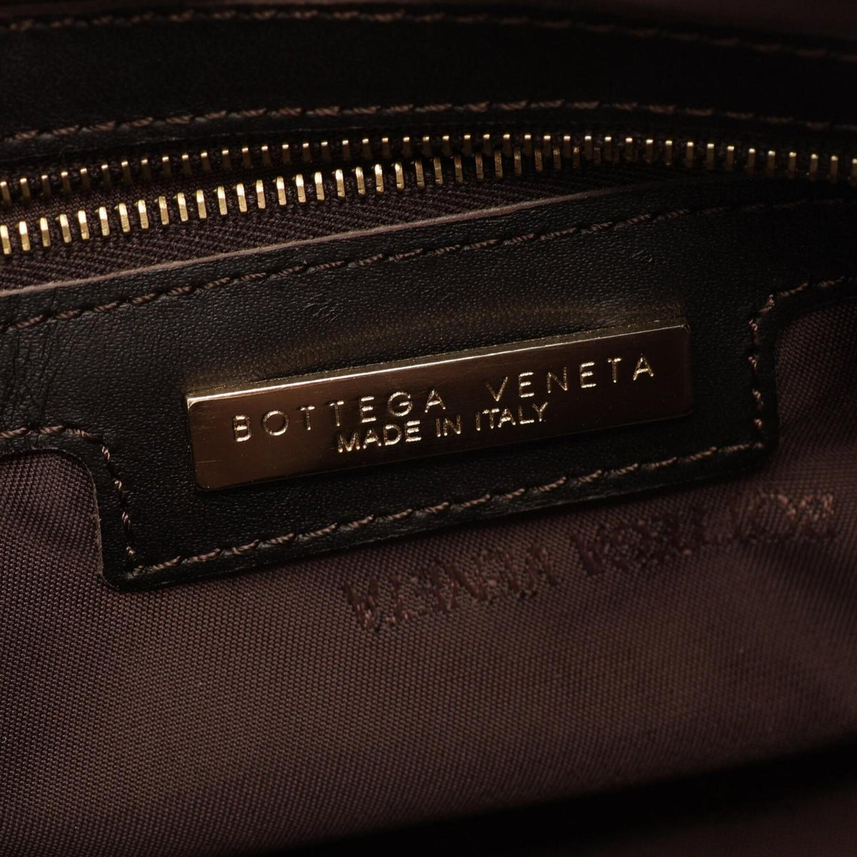 Bottega Veneta Beige Brown Canvas Leather Handbag (Pre-Owned)
