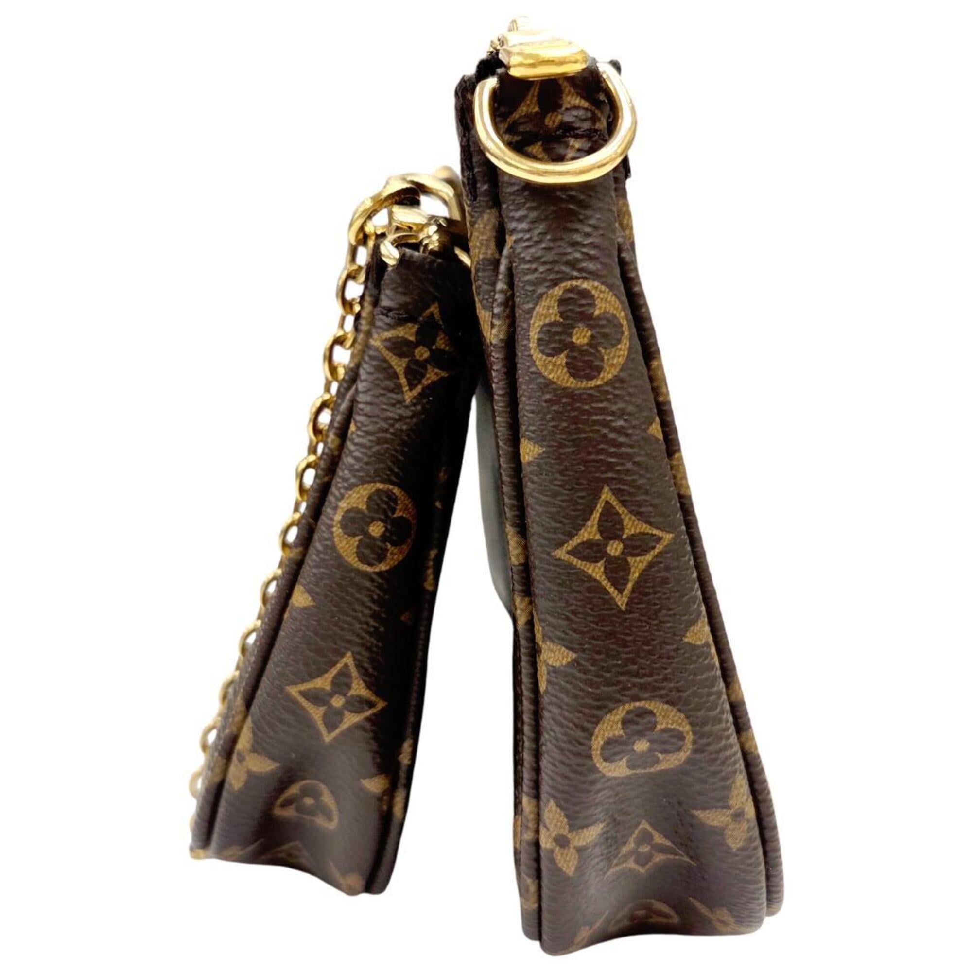 Louis Vuitton Brown Monogram Pochette Pouch Shoulder Bag (Pre-Owned)