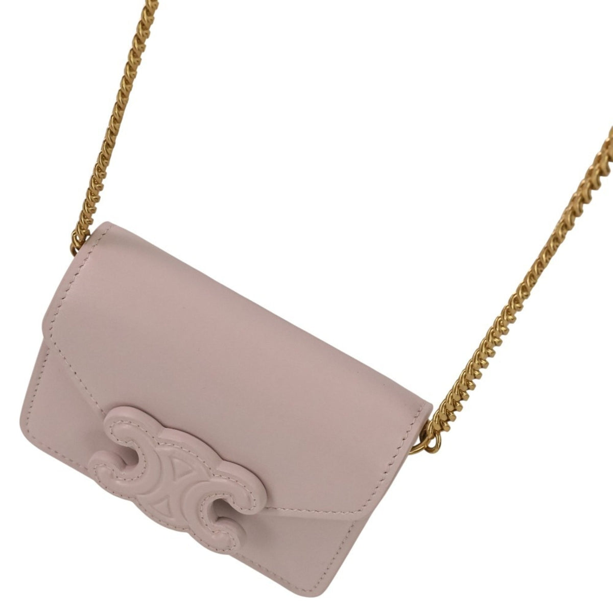 Celine Light Pink Leather Shoulder Bag (Pre-Owned)