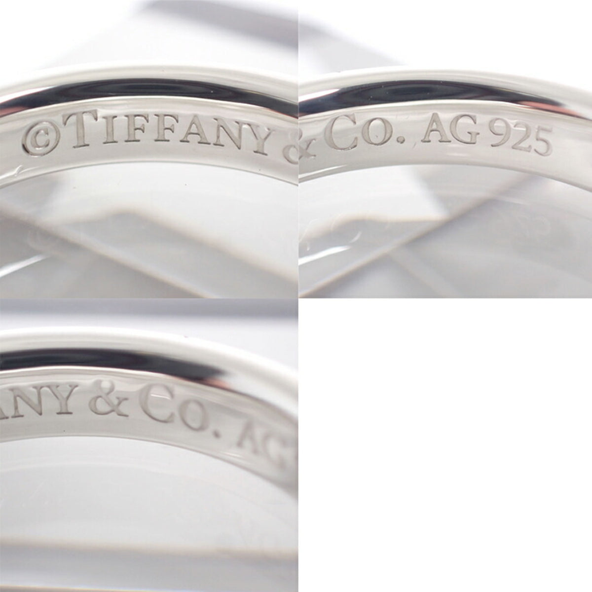 Tiffany Silver Sterling Silver 925 Band Ring (Pre-Owned)