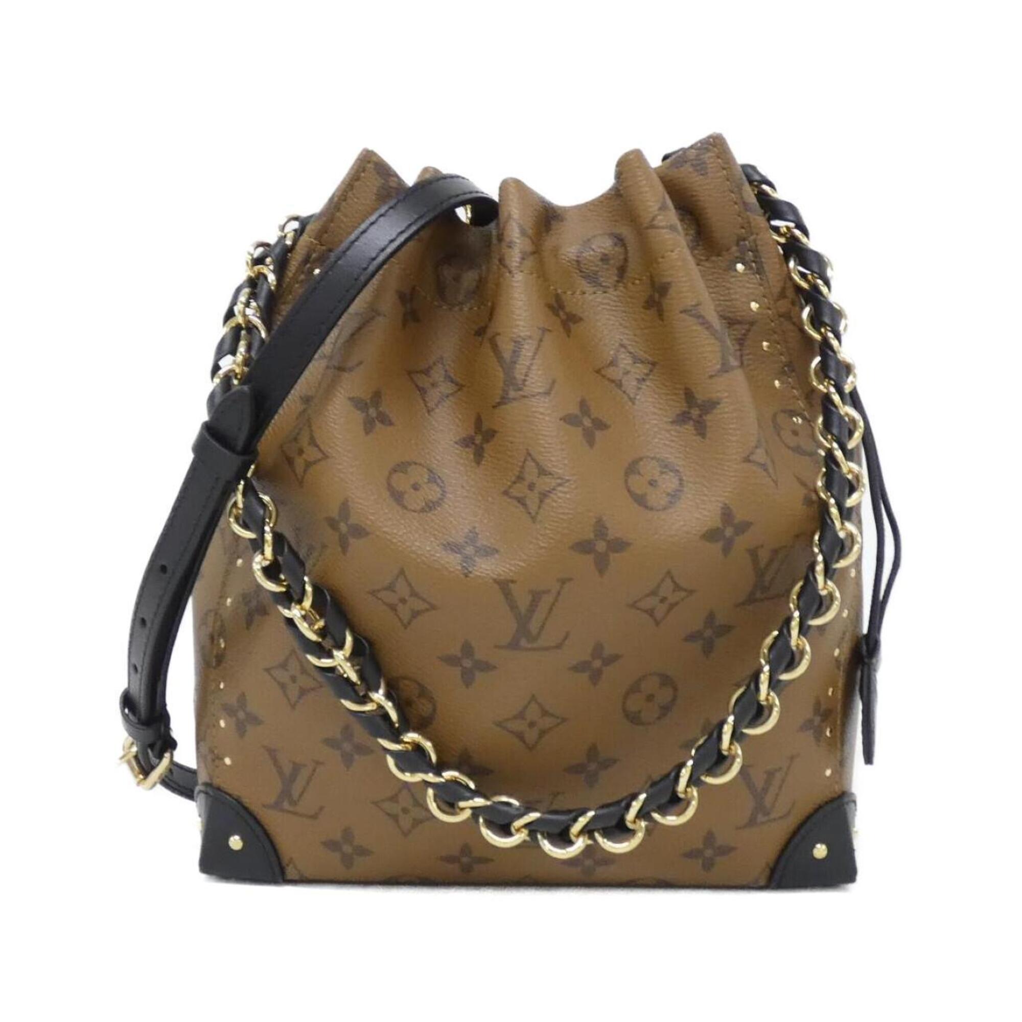 Louis Vuitton Marron Coated Canvas Shoulder Bag (Pre-Owned)