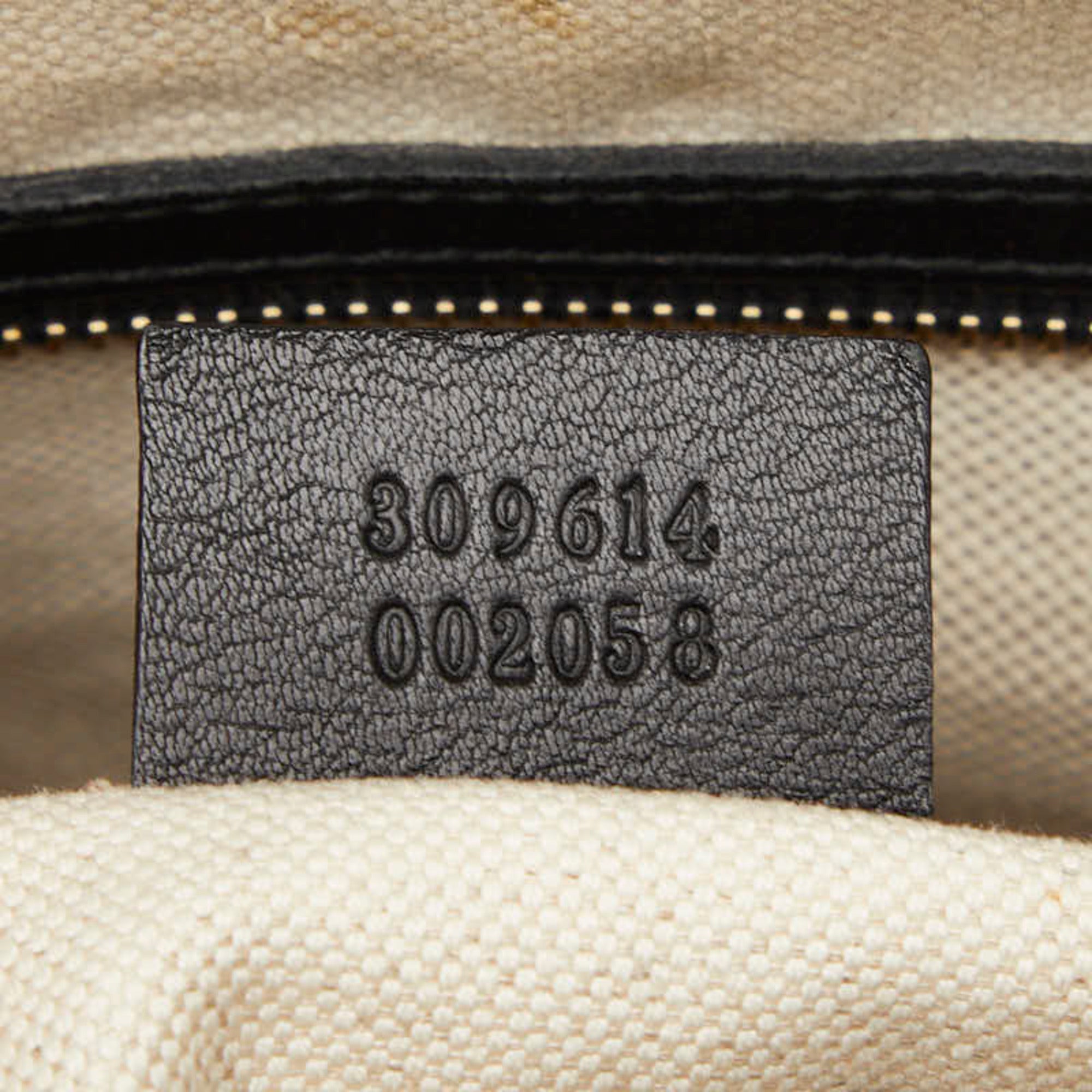 Gucci Black Leather Handbag Shoulder Bag (Pre-Owned)
