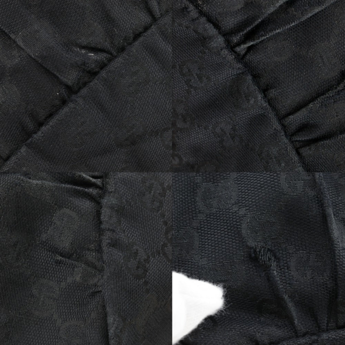 Gucci Gg Canvas Black Gg Canvas Tote Bag (Pre-Owned)