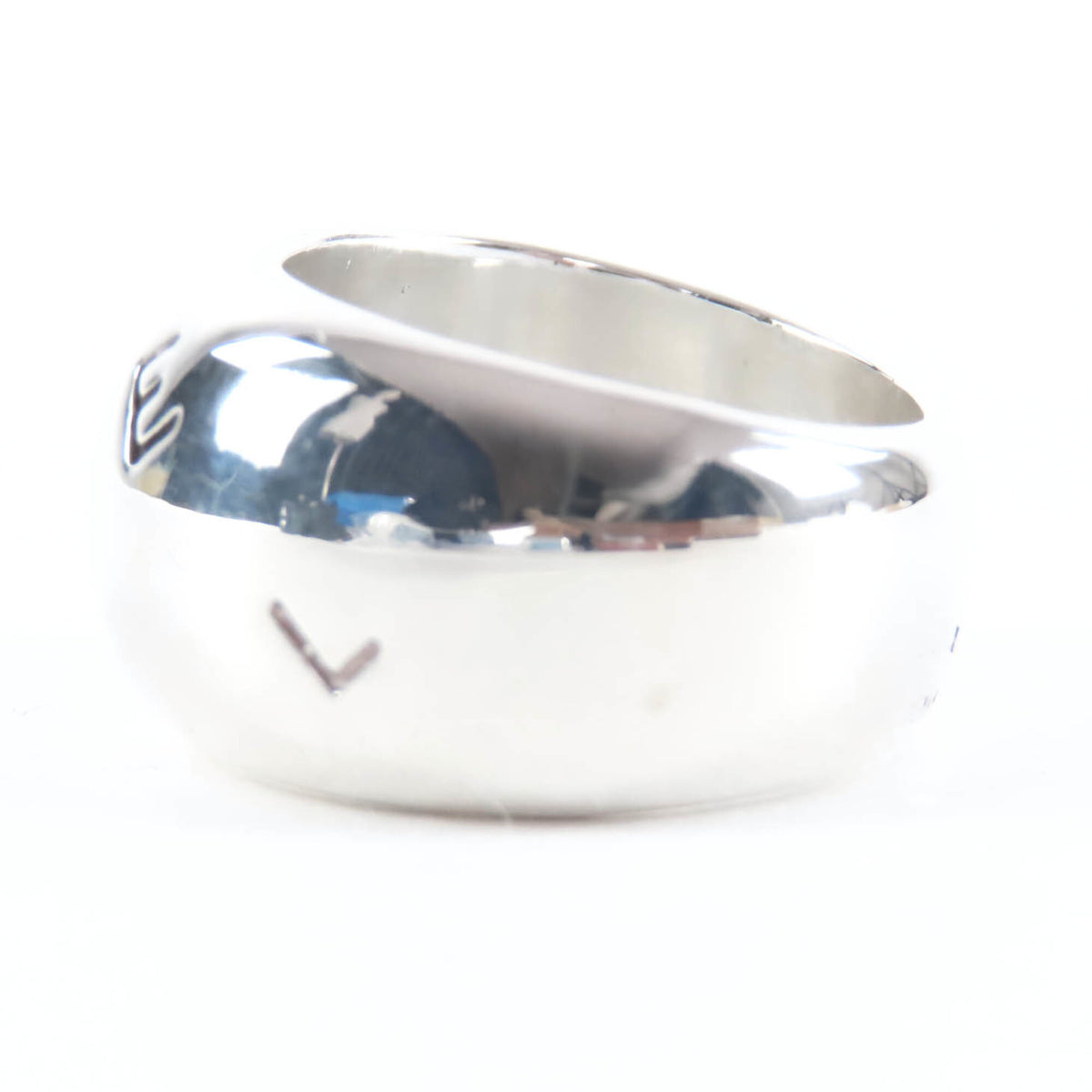 Chanel Silver Silver 925 Band Ring (Pre-Owned)