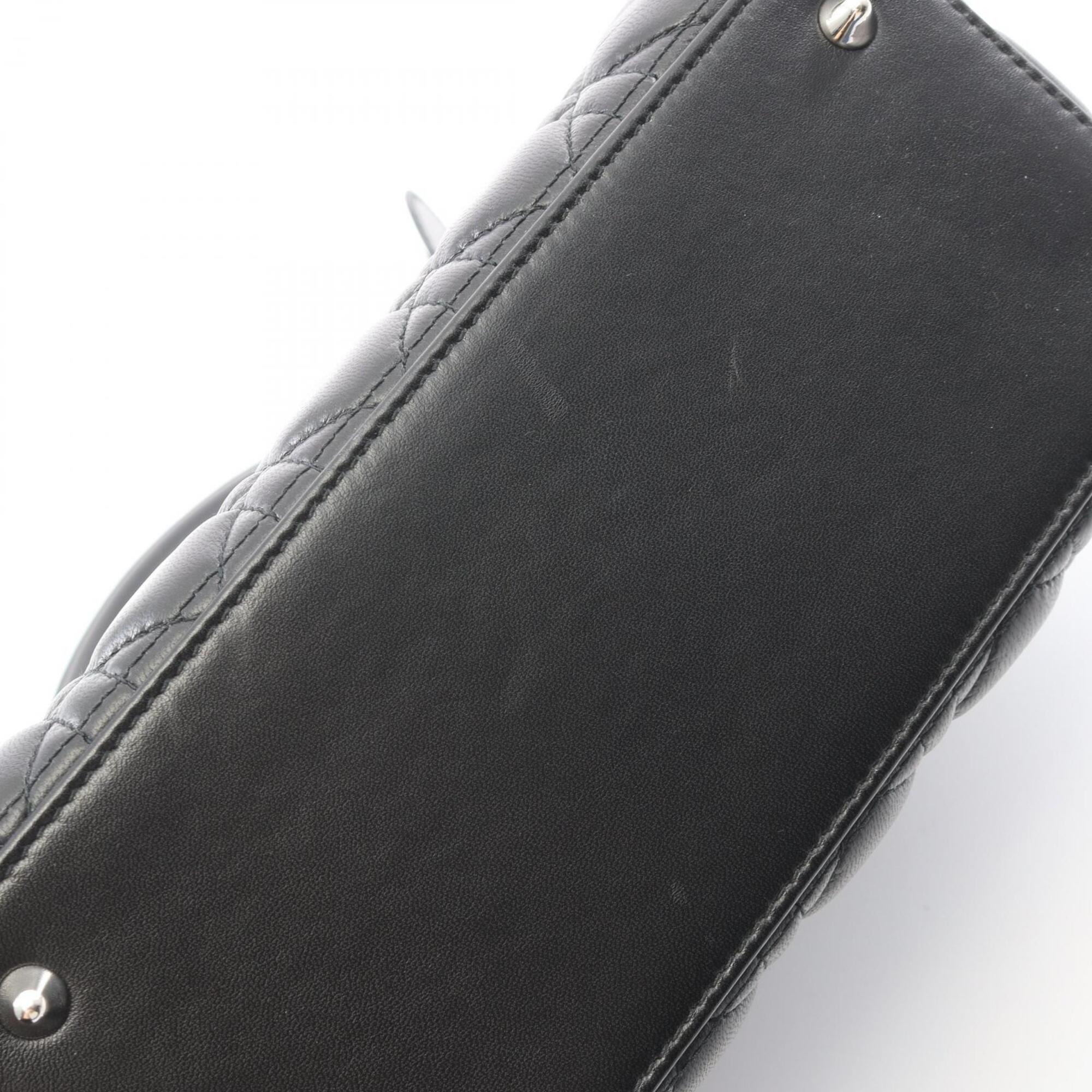 Christian Dior Black Leather Handbag (Pre-Owned)