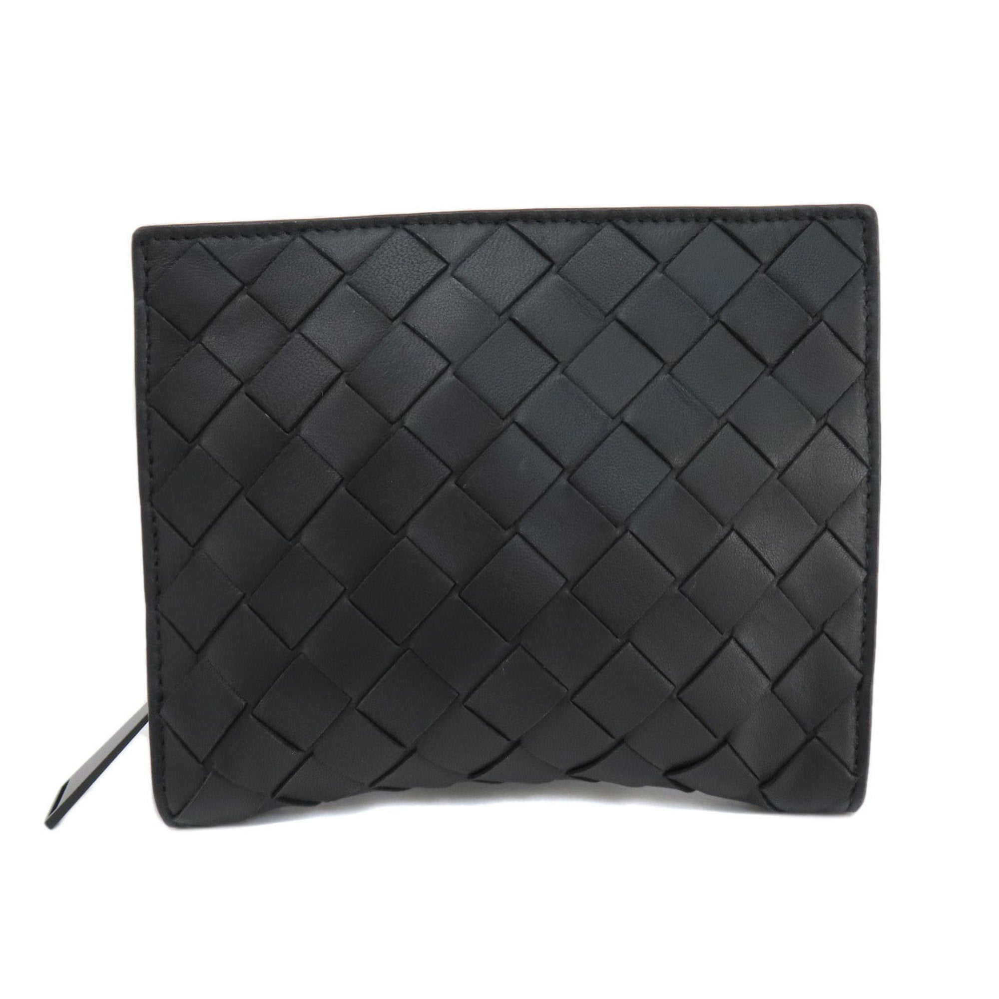 Bottega Veneta Intrecciato Black Leather Nylon Eco-Bag Tote Bag (Pre-Owned)