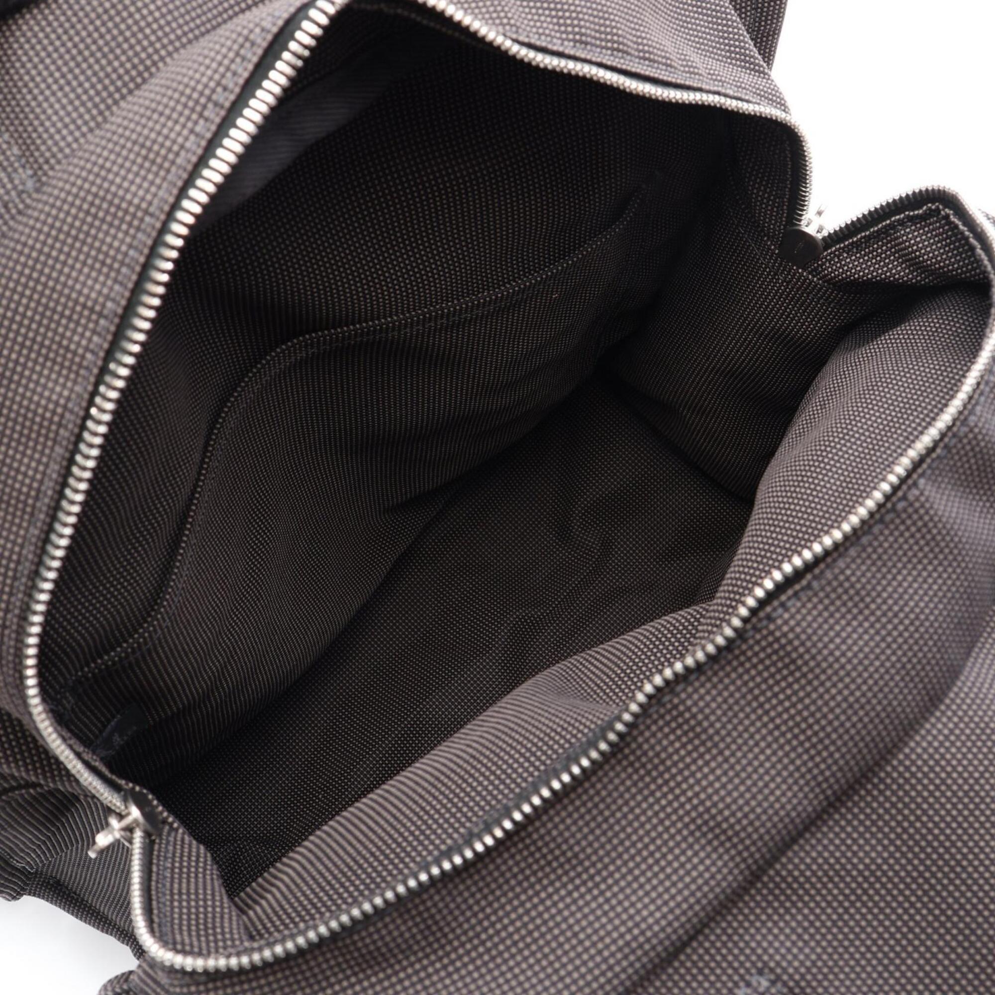 Hermes Gray Nylon Canvas Backpack (Pre-Owned)
