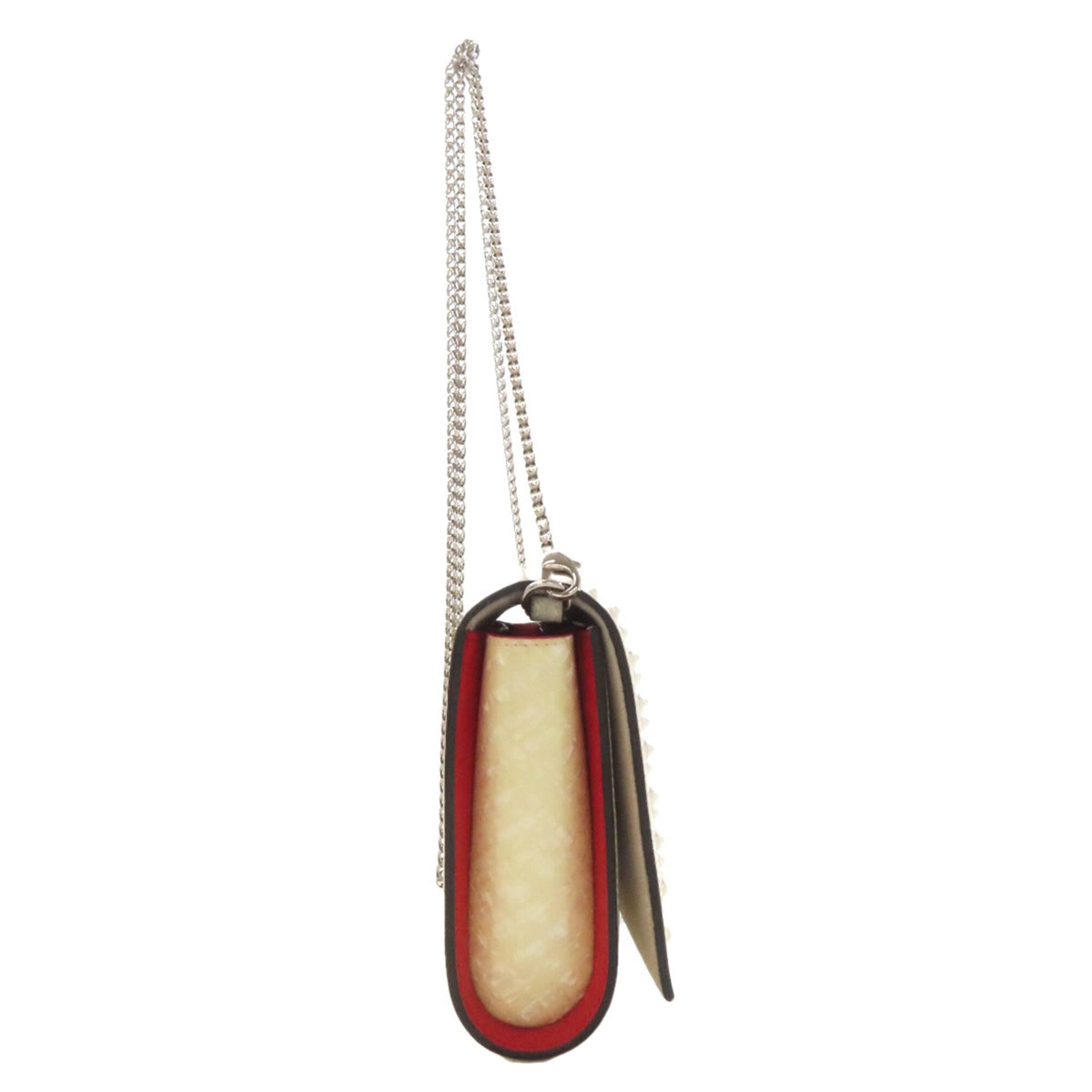 Christian Louboutin White Leather Shoulder Bag (Pre-Owned)