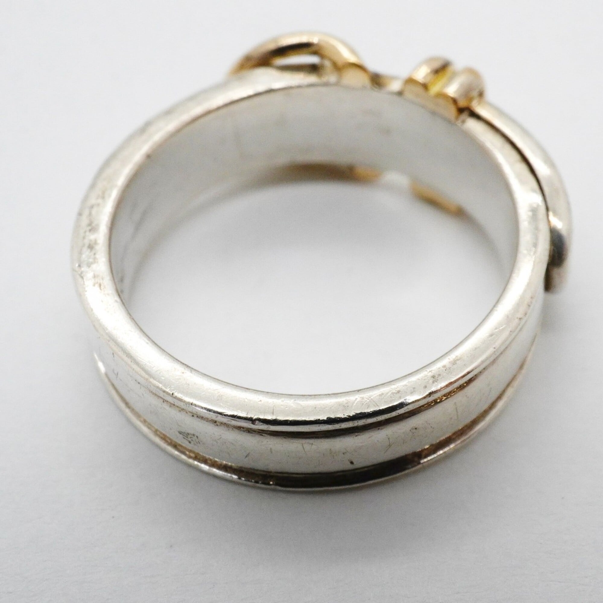 Hermes Yellow Gold (18K) Silver 925 Band Ring (Pre-Owned)