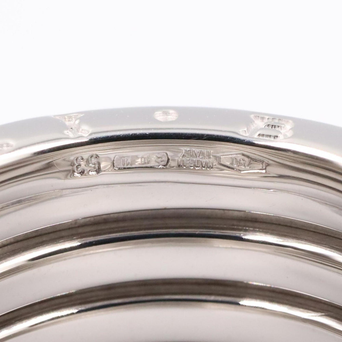 Bvlgari Silver White Gold (18K) Band Ring (Pre-Owned)