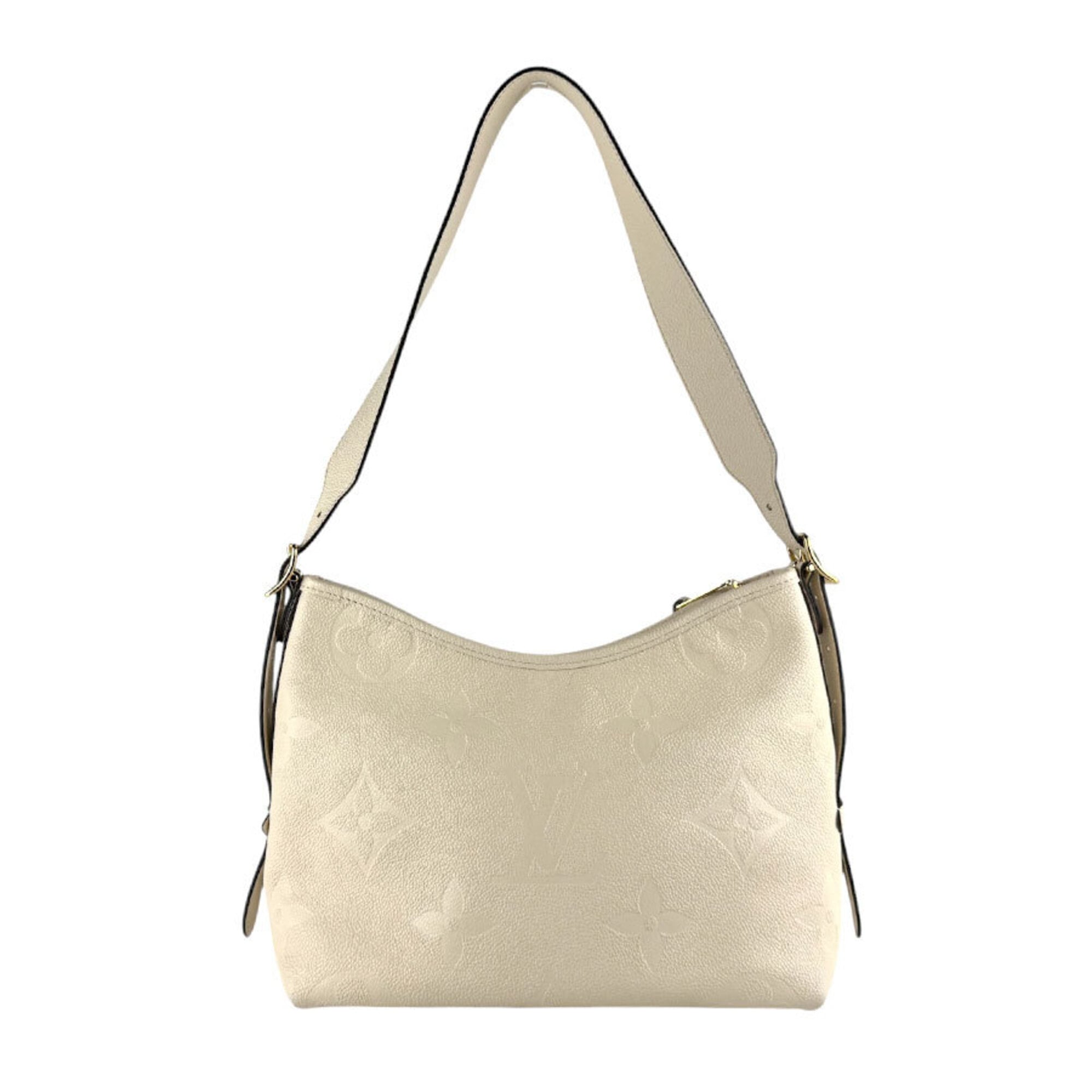 Louis Vuitton Beige Cream Monogram Empreinte Shoulder Bag (Pre-Owned)