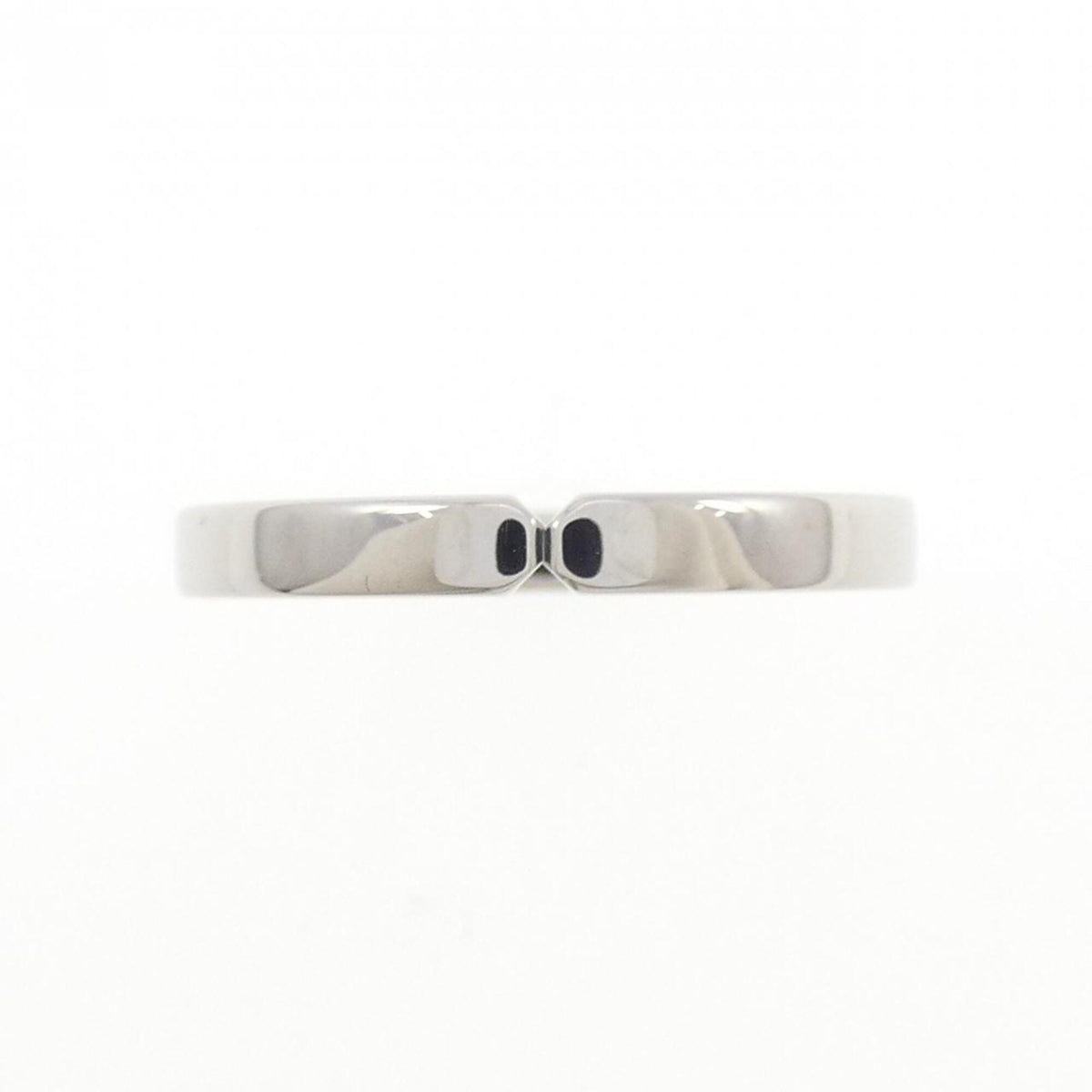 Hermes Platinum Platinum 950 Band Ring (Pre-Owned)
