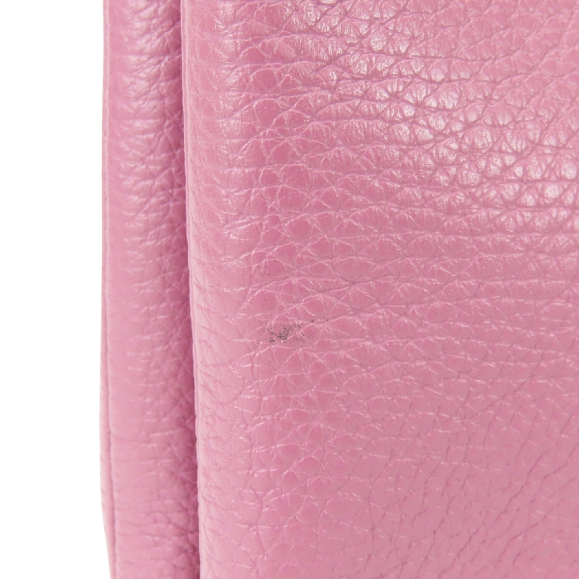 Coach Pink Purple Leather Shoulder Bag (Pre-Owned)