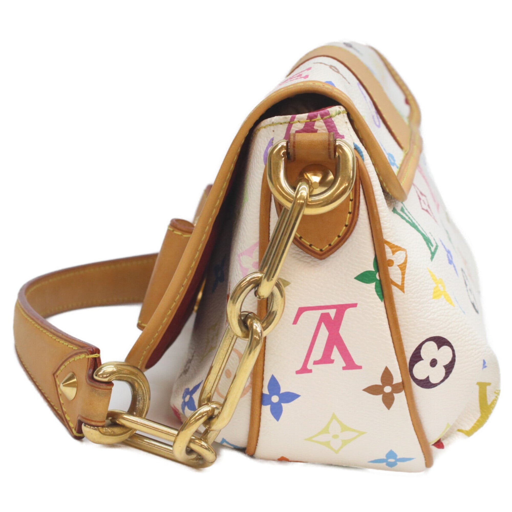 Louis Vuitton Monogram Multicolore Blanc White Monogram Multicolore Shoulder Bag (Pre-Owned)
