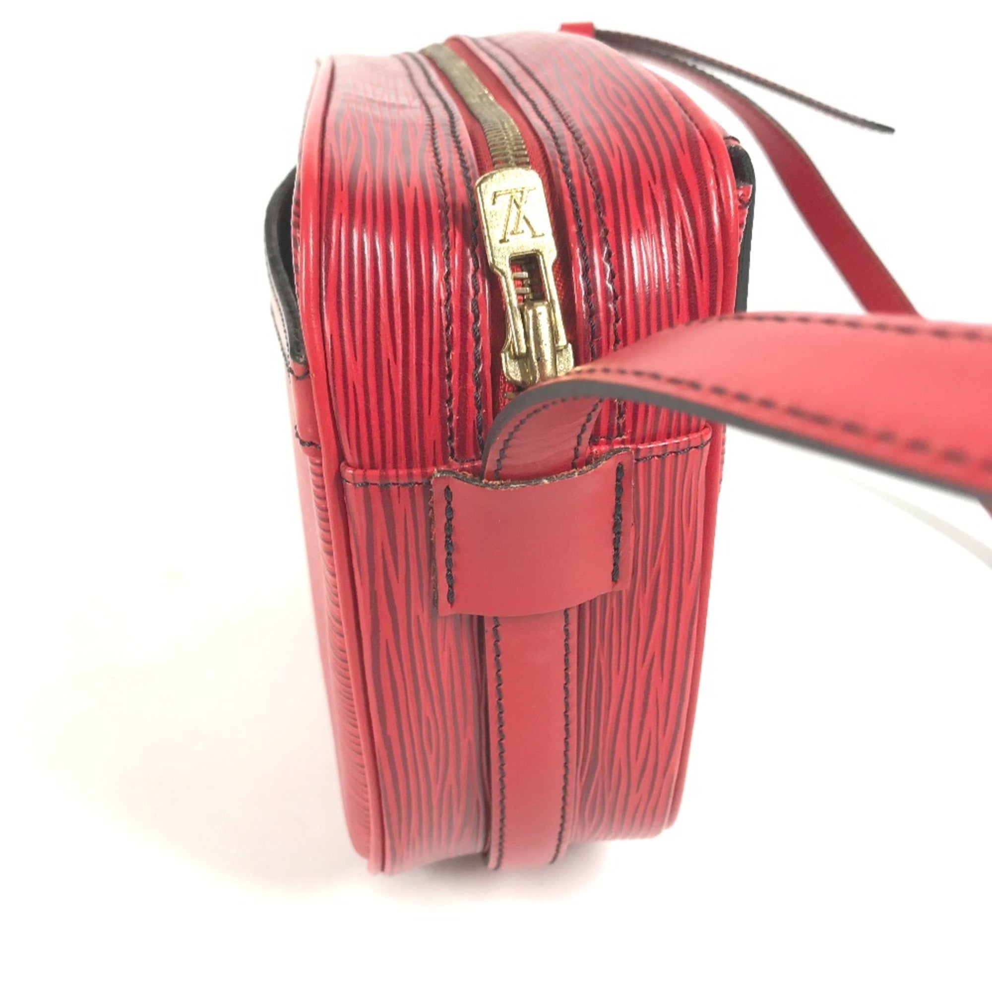 Louis Vuitton Castilian Red Red Color Epi Leather Pochette Shoulder Bag (Pre-Owned)