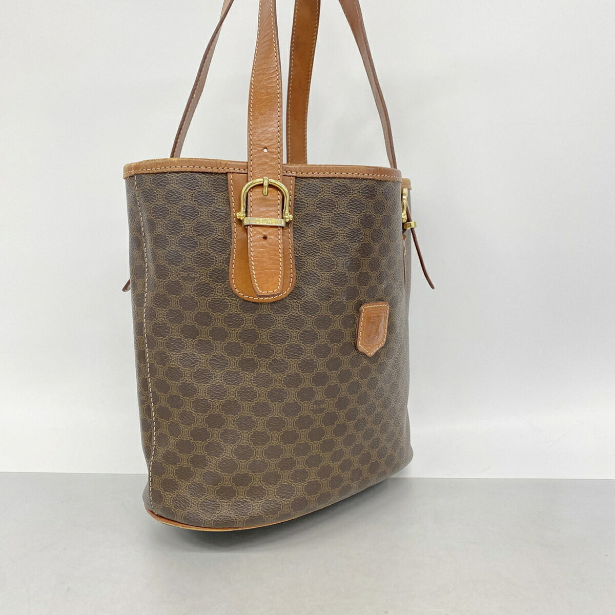 Celine Brown Pvc Tote Bag (Pre-Owned)