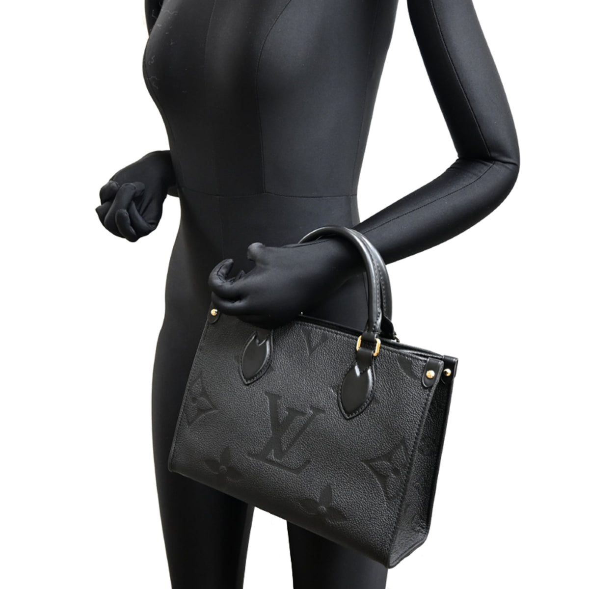 Louis Vuitton Black Noir Monogram Empreinte Handbag (Pre-Owned)