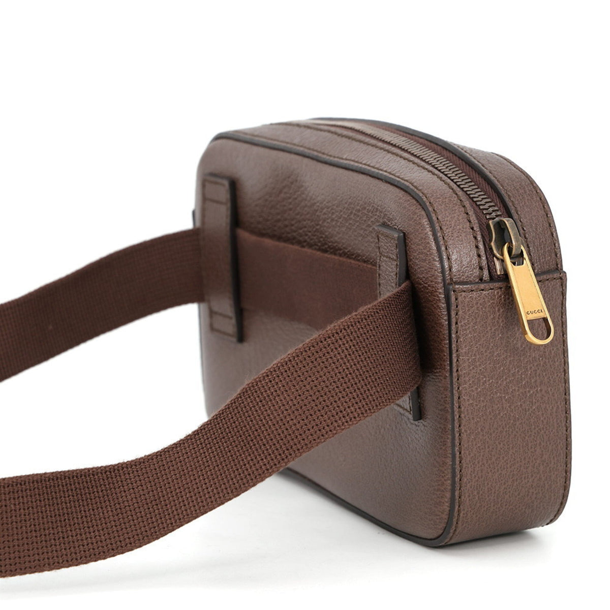 Gucci Brown Multi-Color Leather Fanny Pack Sling Bag (Pre-Owned)