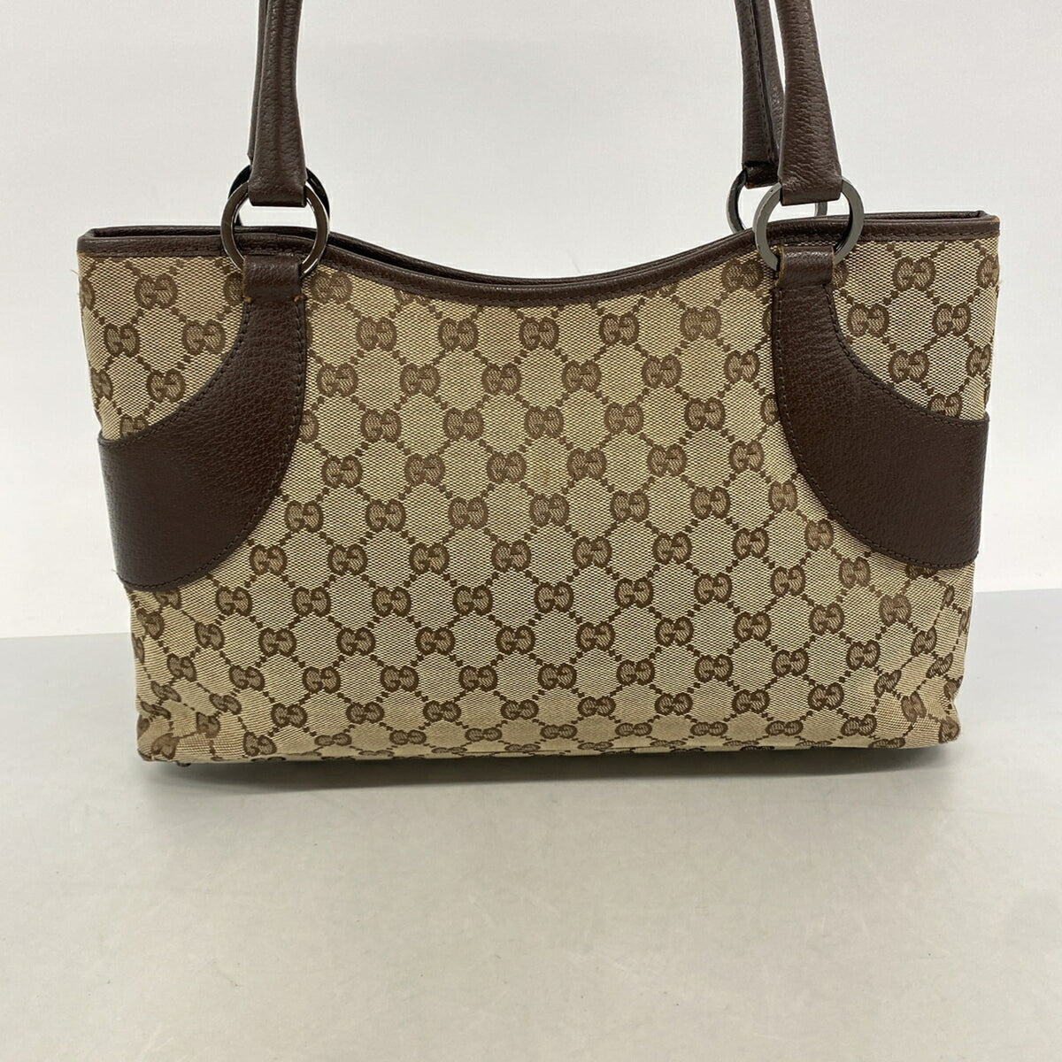 Gucci Beige Canvas Handbag (Pre-Owned)