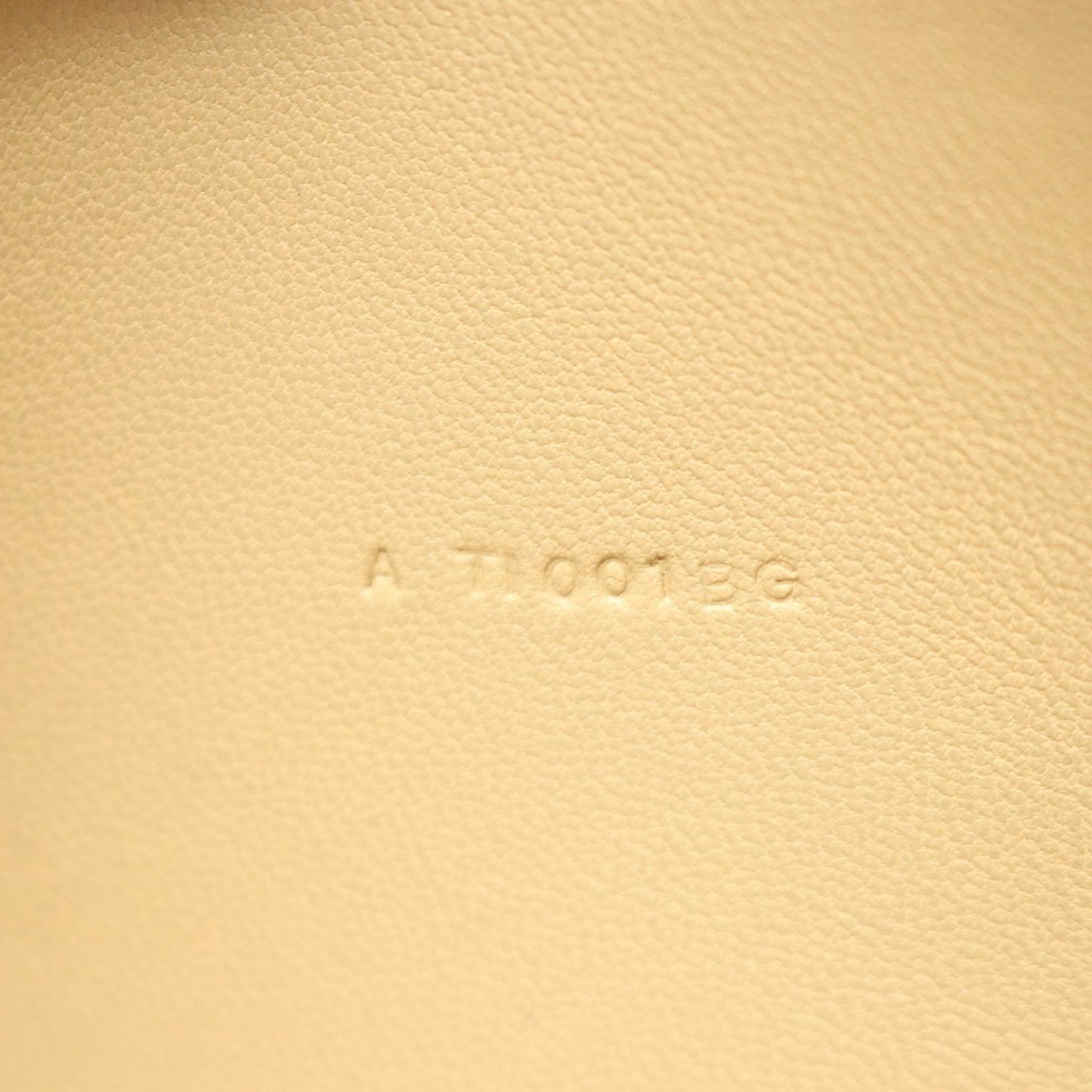 Hermes Beige Taurillon Clemence Leather Long Wallet (Bi-Fold) (Pre-Owned)