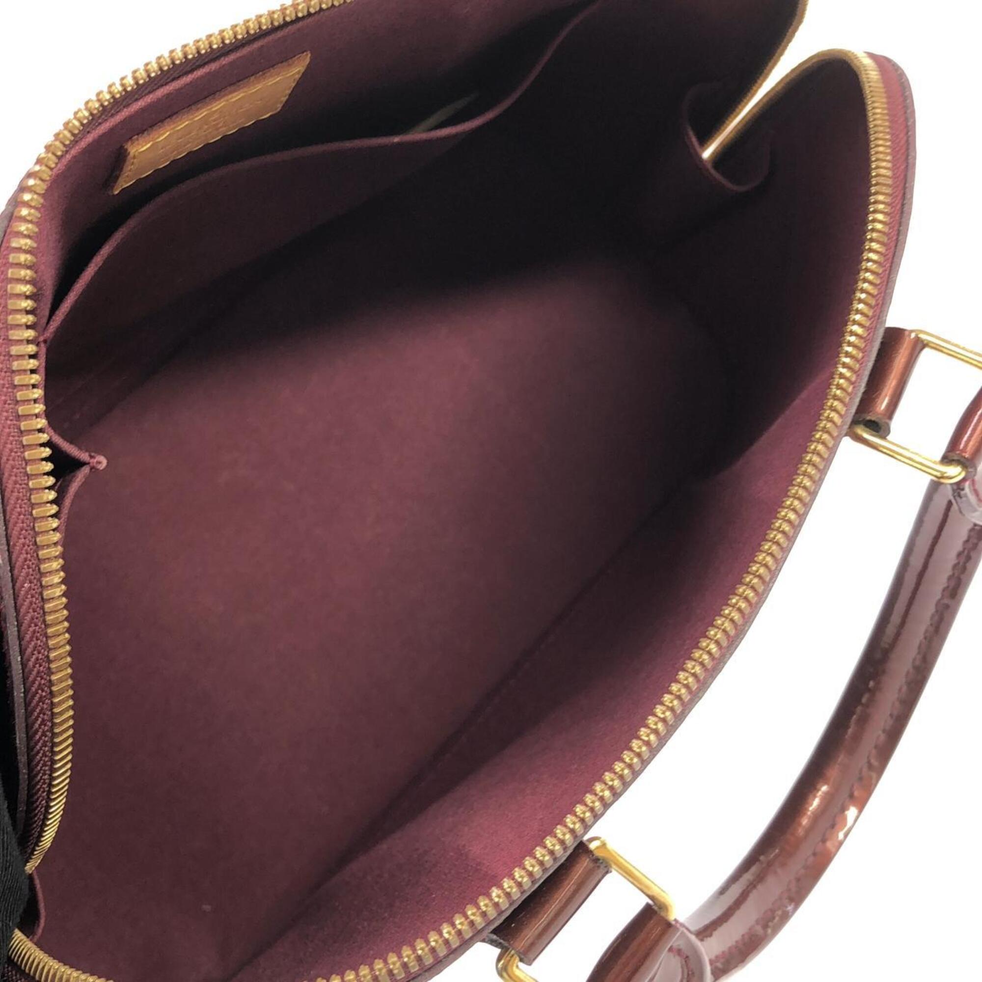 Louis Vuitton Rouge Fauviste Leather Handbag (Pre-Owned)