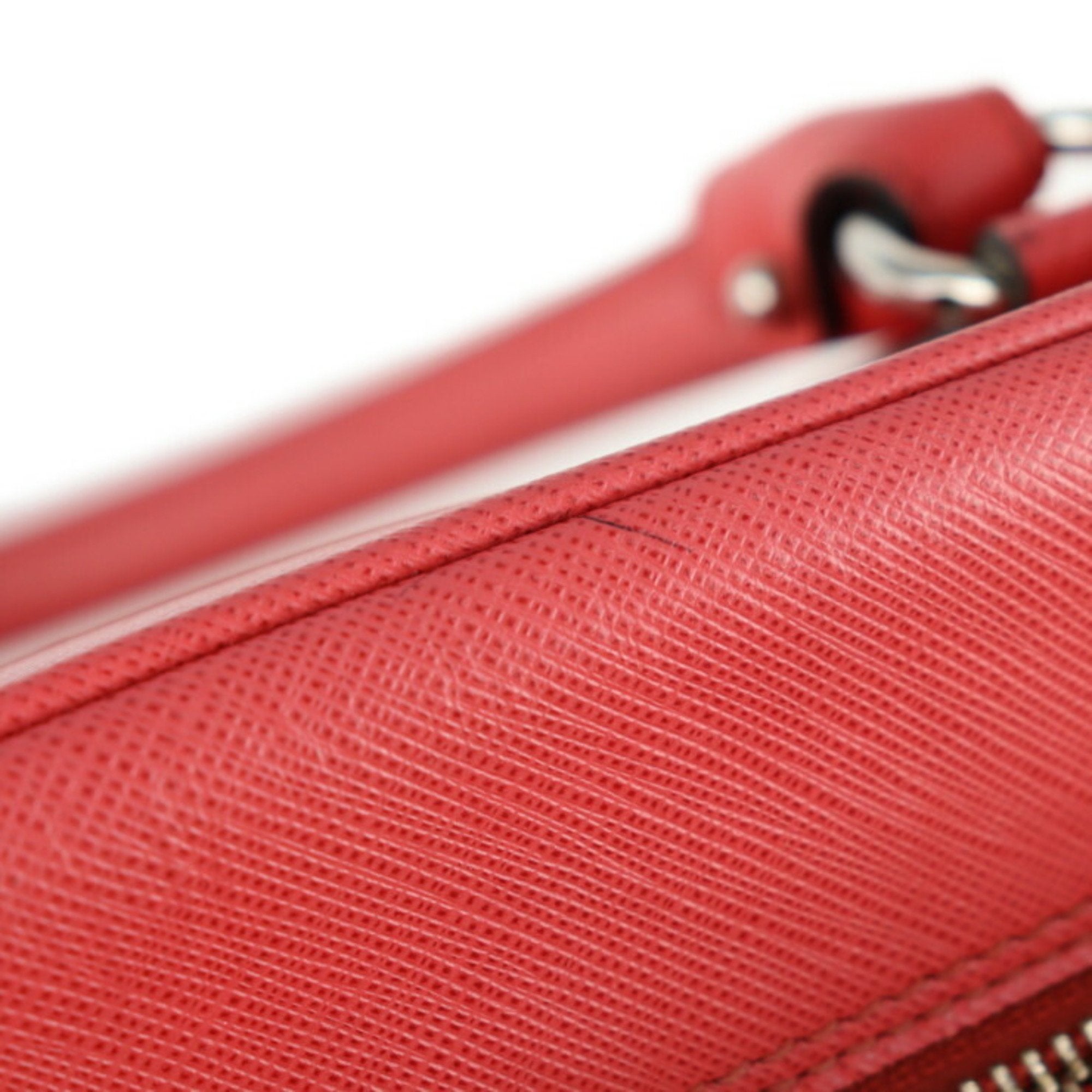 Salvatore Ferragamo Gancini Pink Leather Boston Bag Handbag Tote Bag (Pre-Owned)