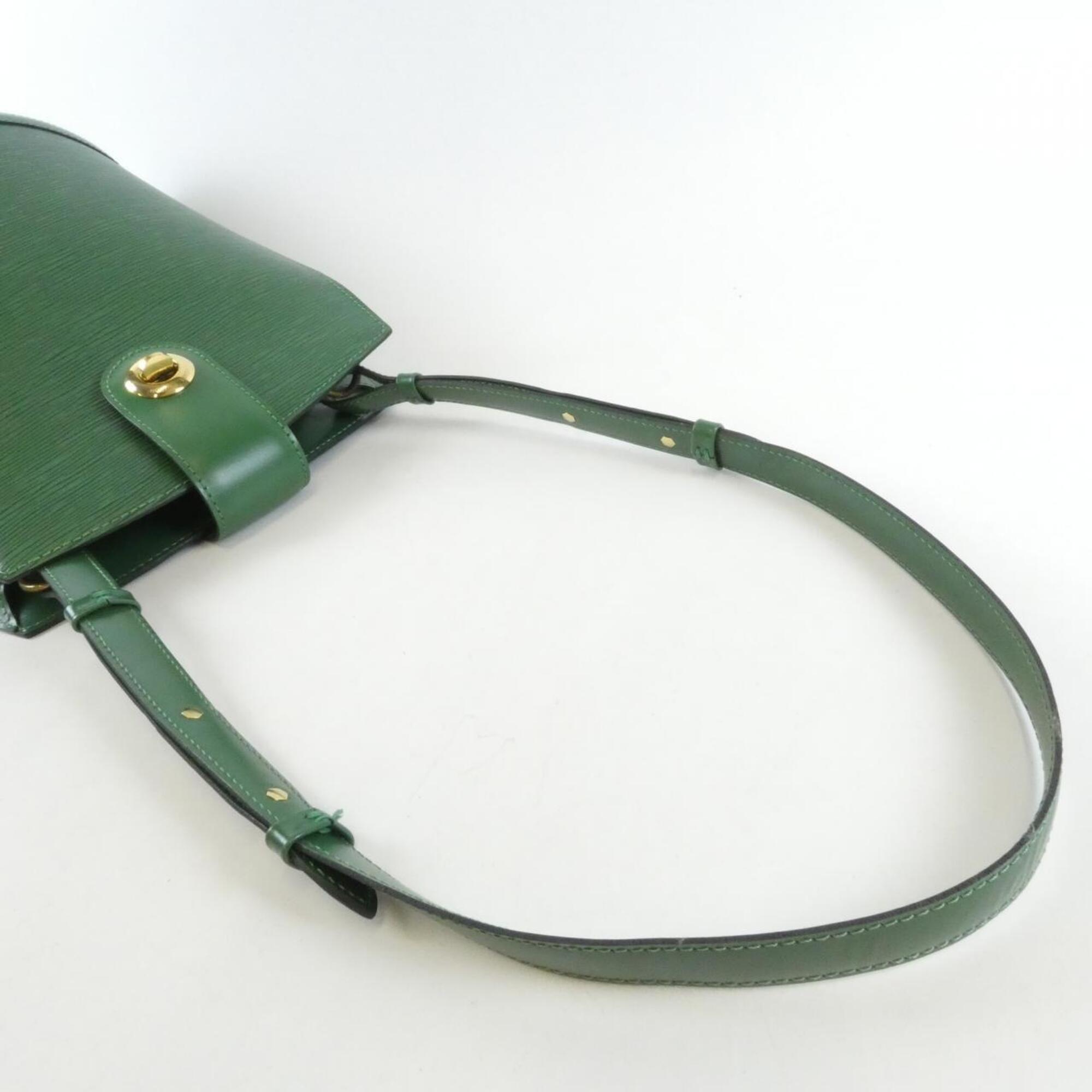 Louis Vuitton Green Leather Shoulder Bag (Pre-Owned)