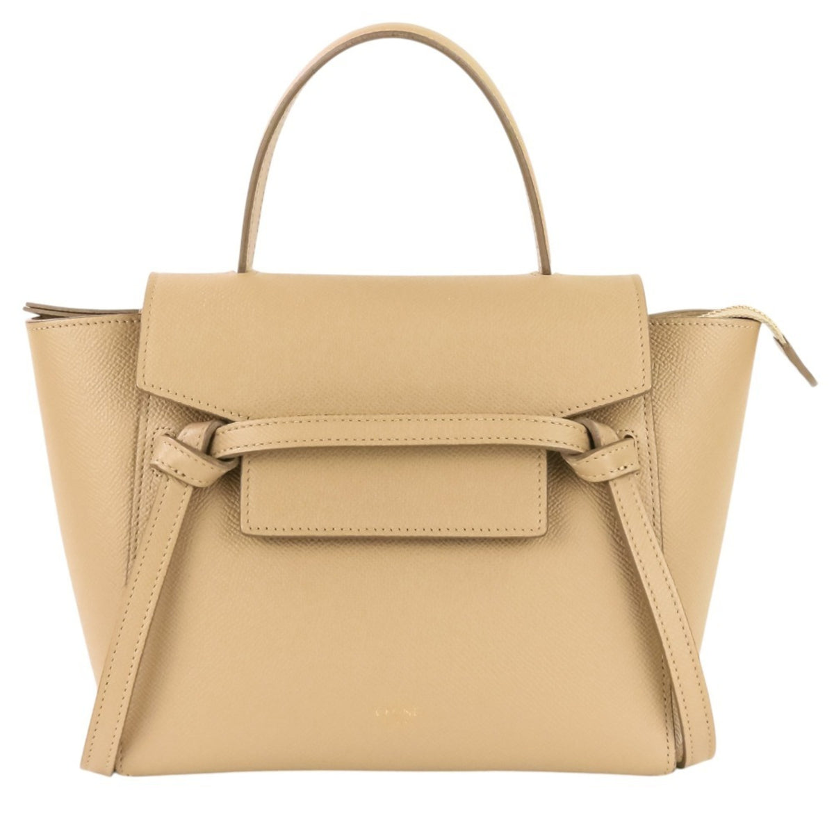 Celine Beige Leather Shoulder Bag (Pre-Owned)
