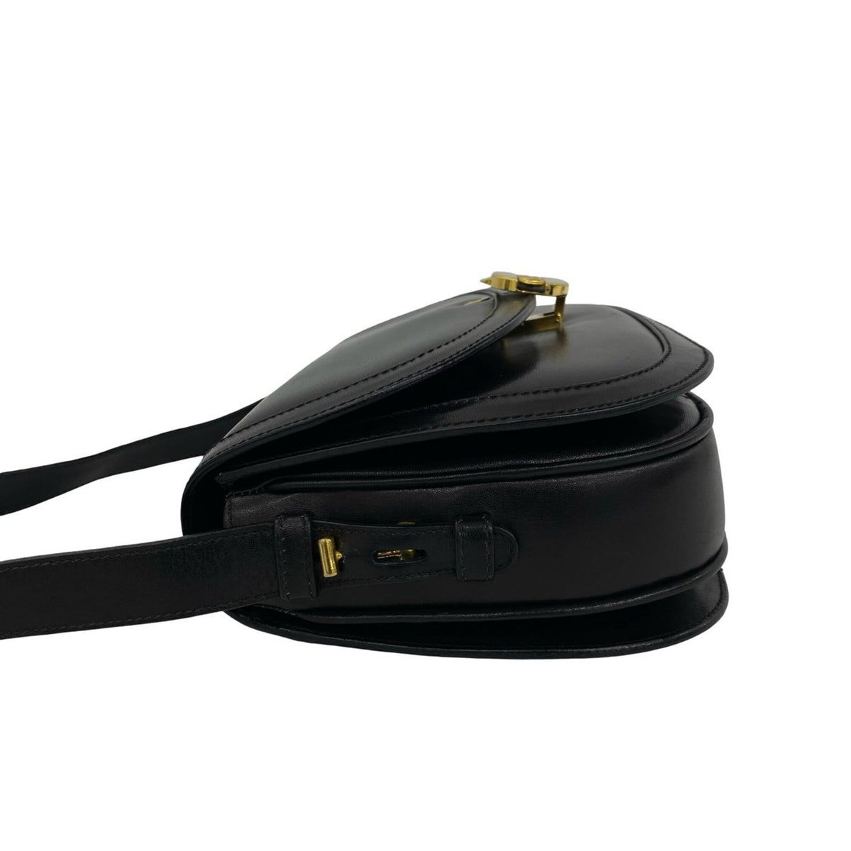Gucci Black Leather Pochette Shoulder Bag (Pre-Owned)