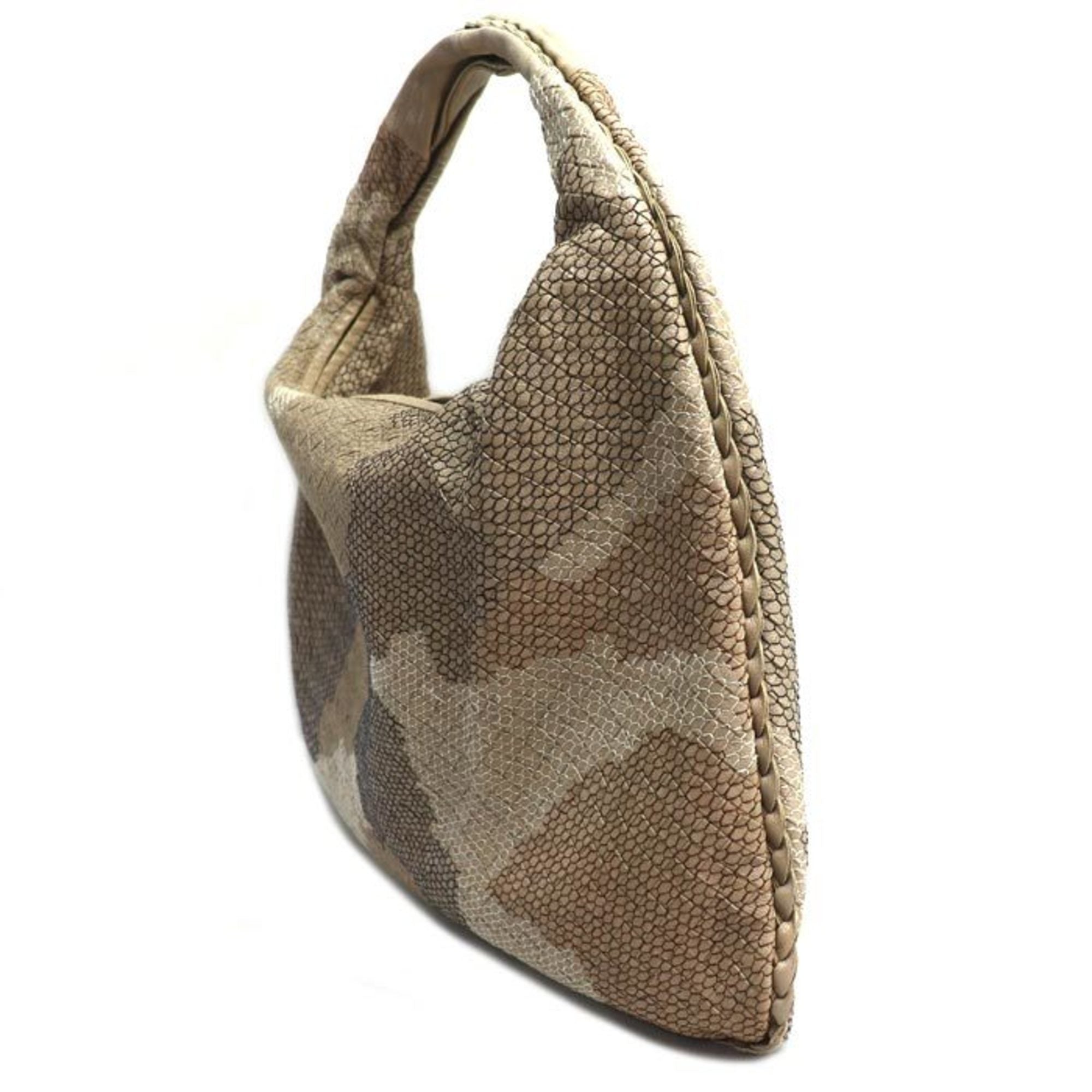 Bottega Veneta Beige Leather Shoulder Bag (Pre-Owned)