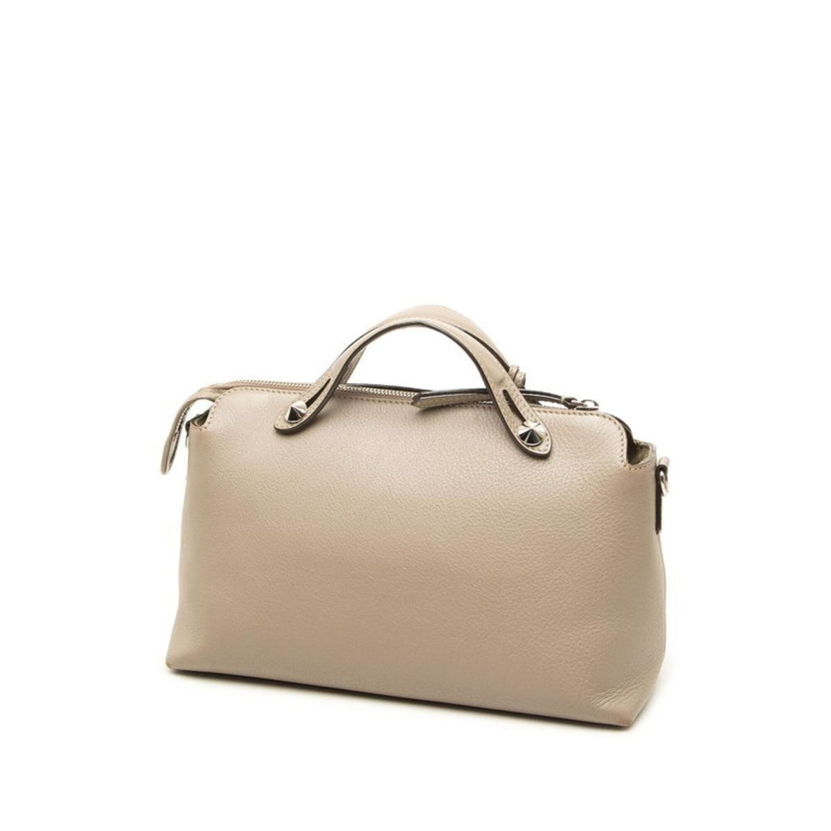 Fendi Beige Leather Handbag Shoulder Bag (Pre-Owned)