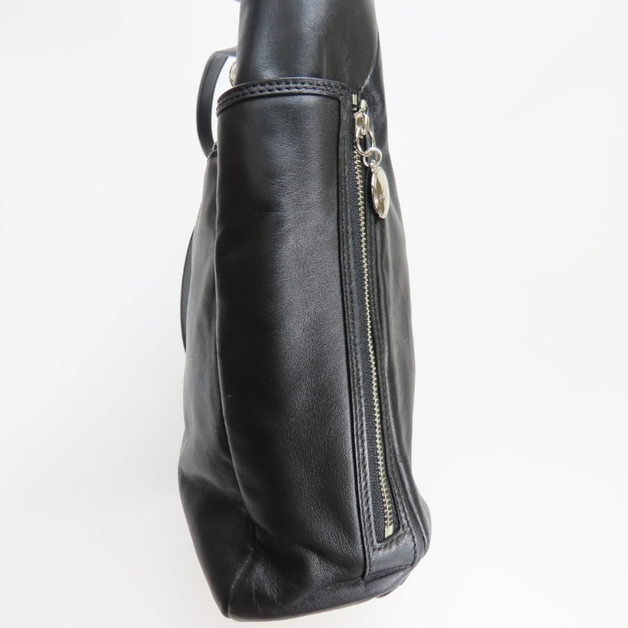 Coach Black Leather Tote Bag (Pre-Owned)