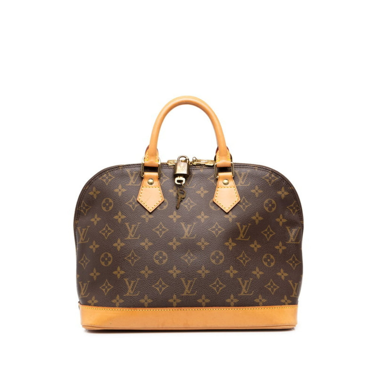 Louis Vuitton Brown Pvc Leather Handbag (Pre-Owned)